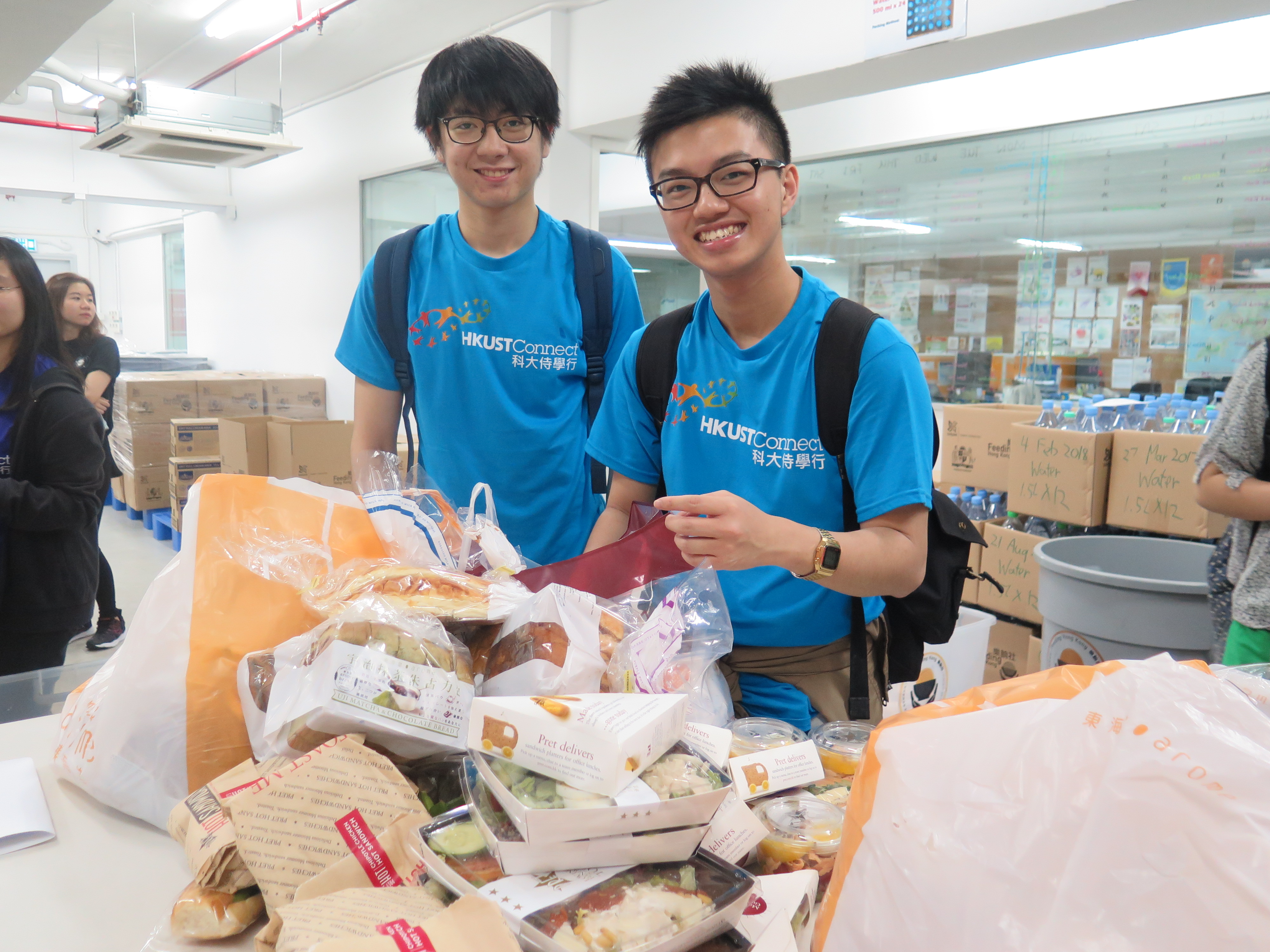 Volunteers were grateful that they saved so much bread!