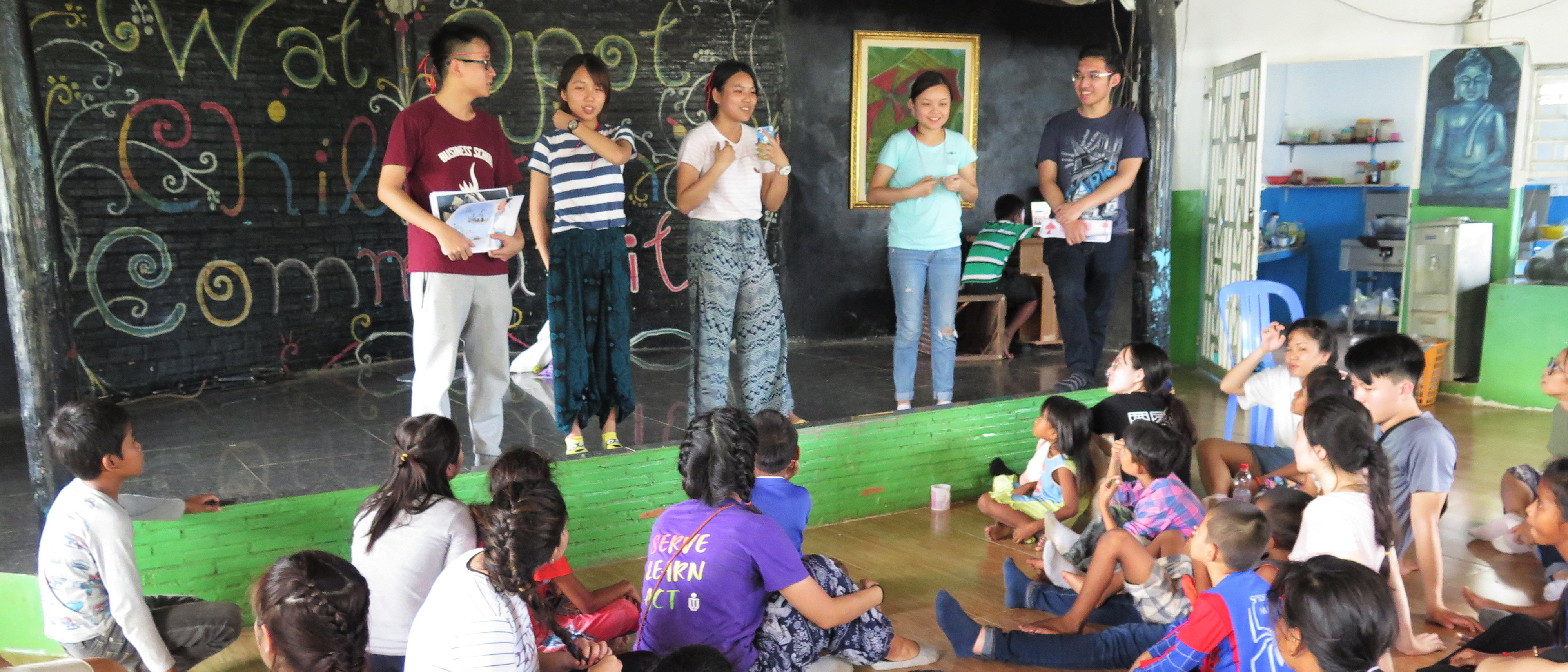 Holding workshops for local children