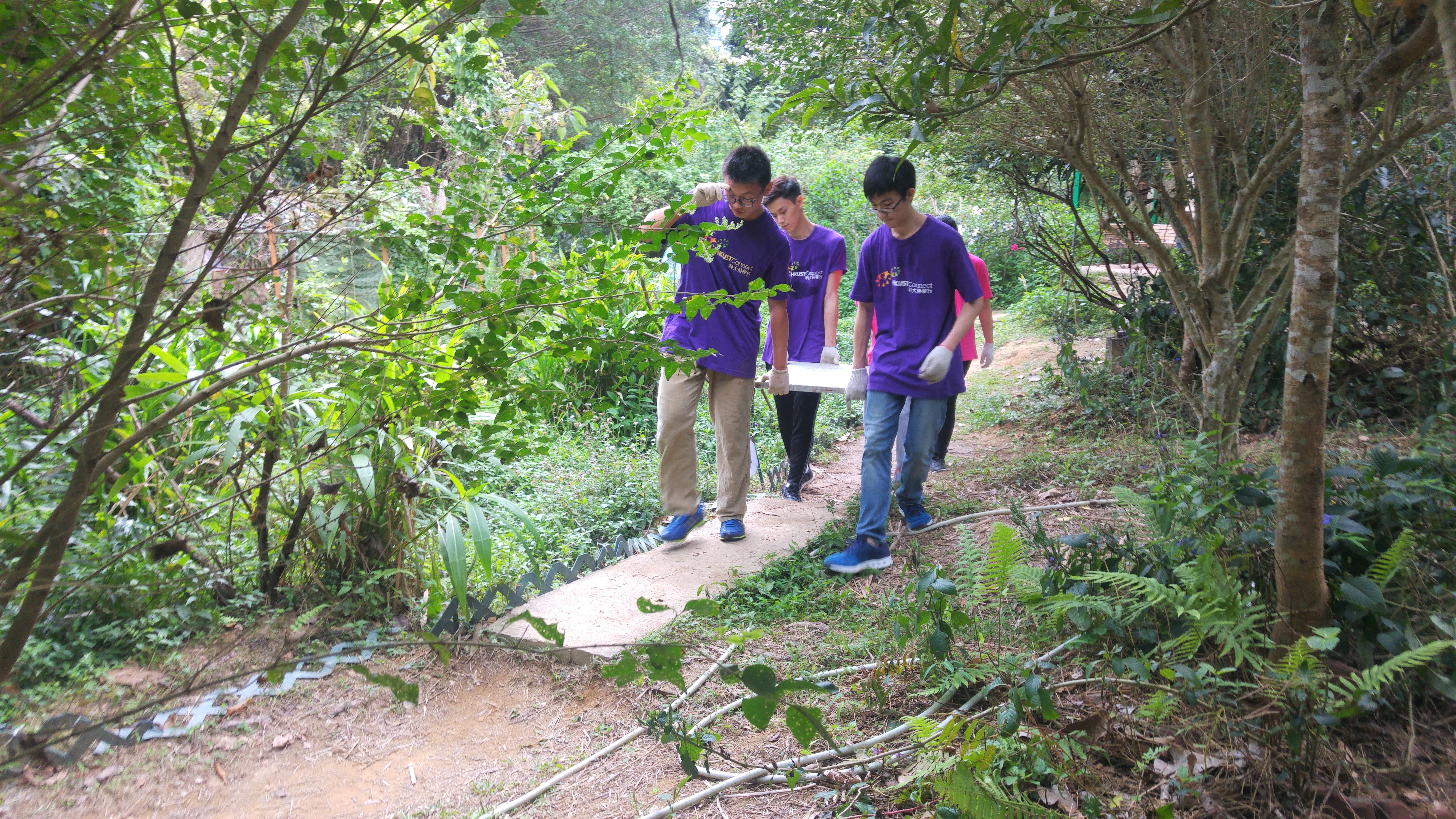 Volunteers helping to improve the environment of the Reserve
