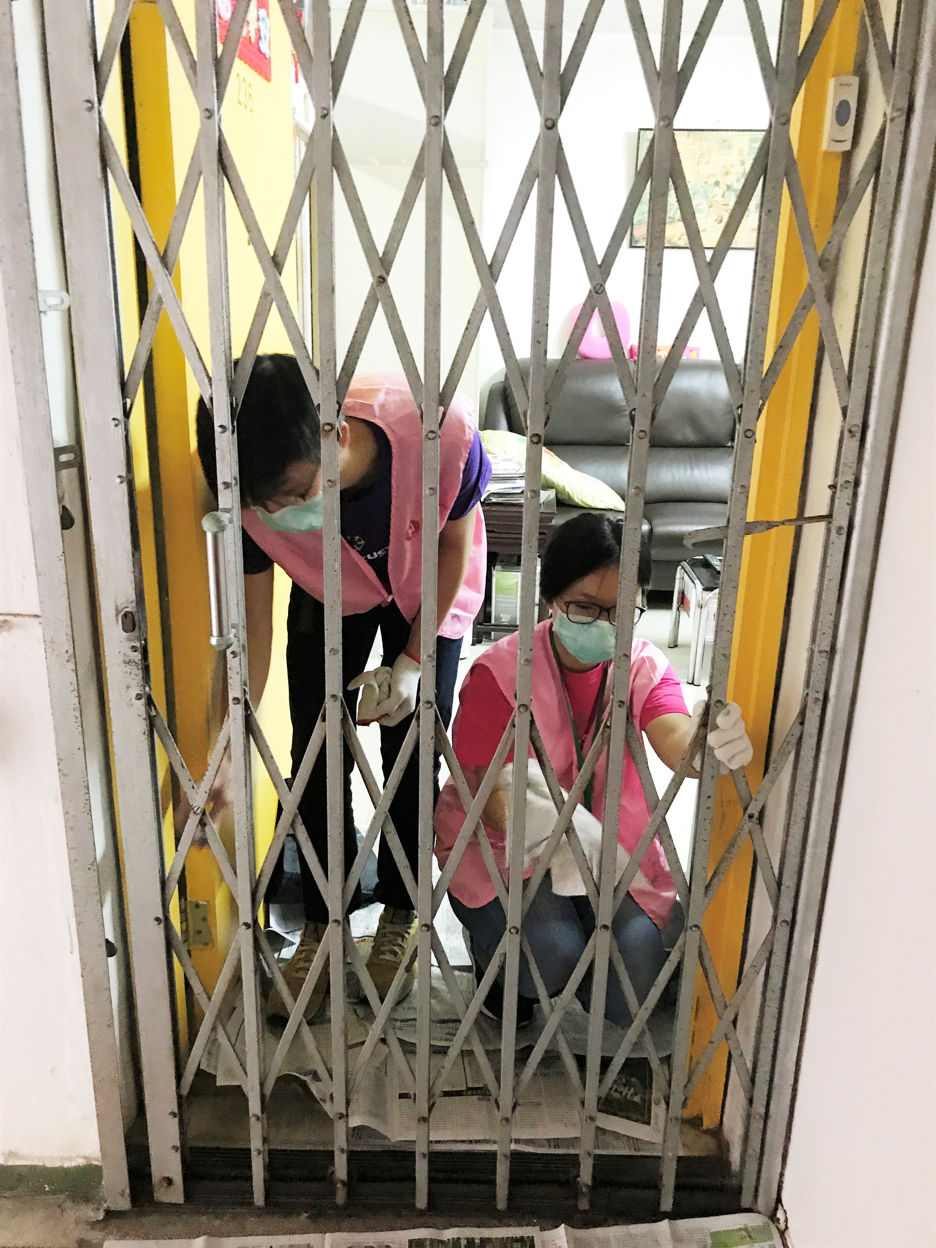 Painting the gate for the elders