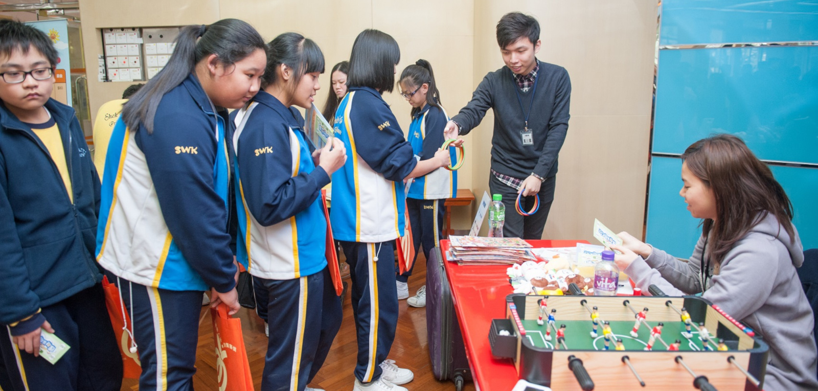 Holding interactive workshop for secondary school students