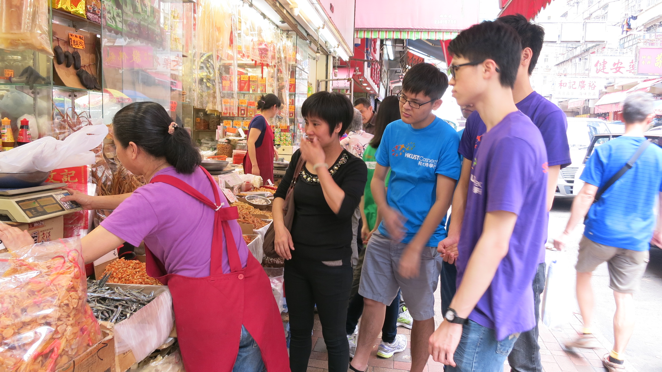 Buying ingredients in the wet market