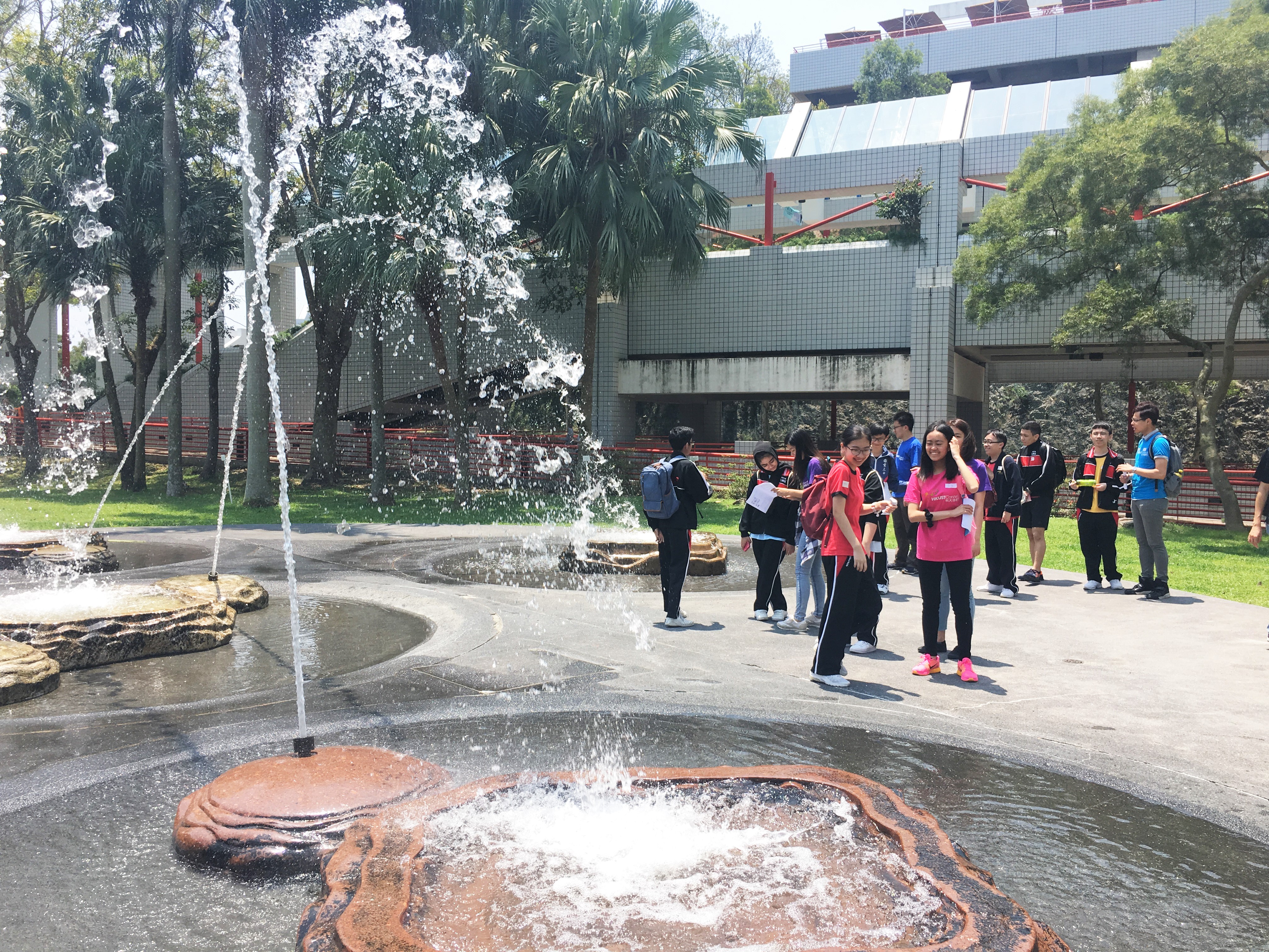 Having fun visiting the HKUST Campus