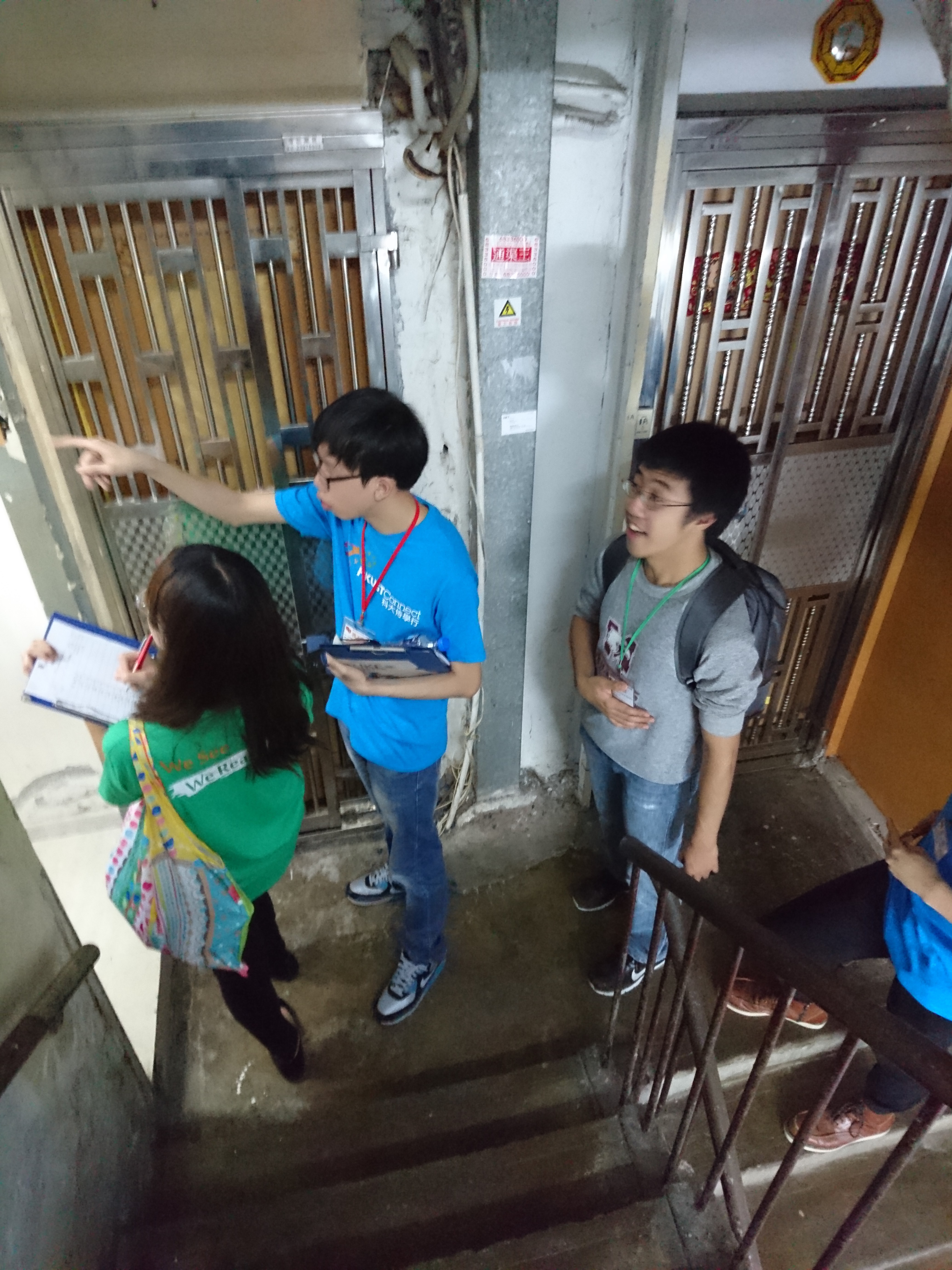 Visiting underprivileged families from door to door