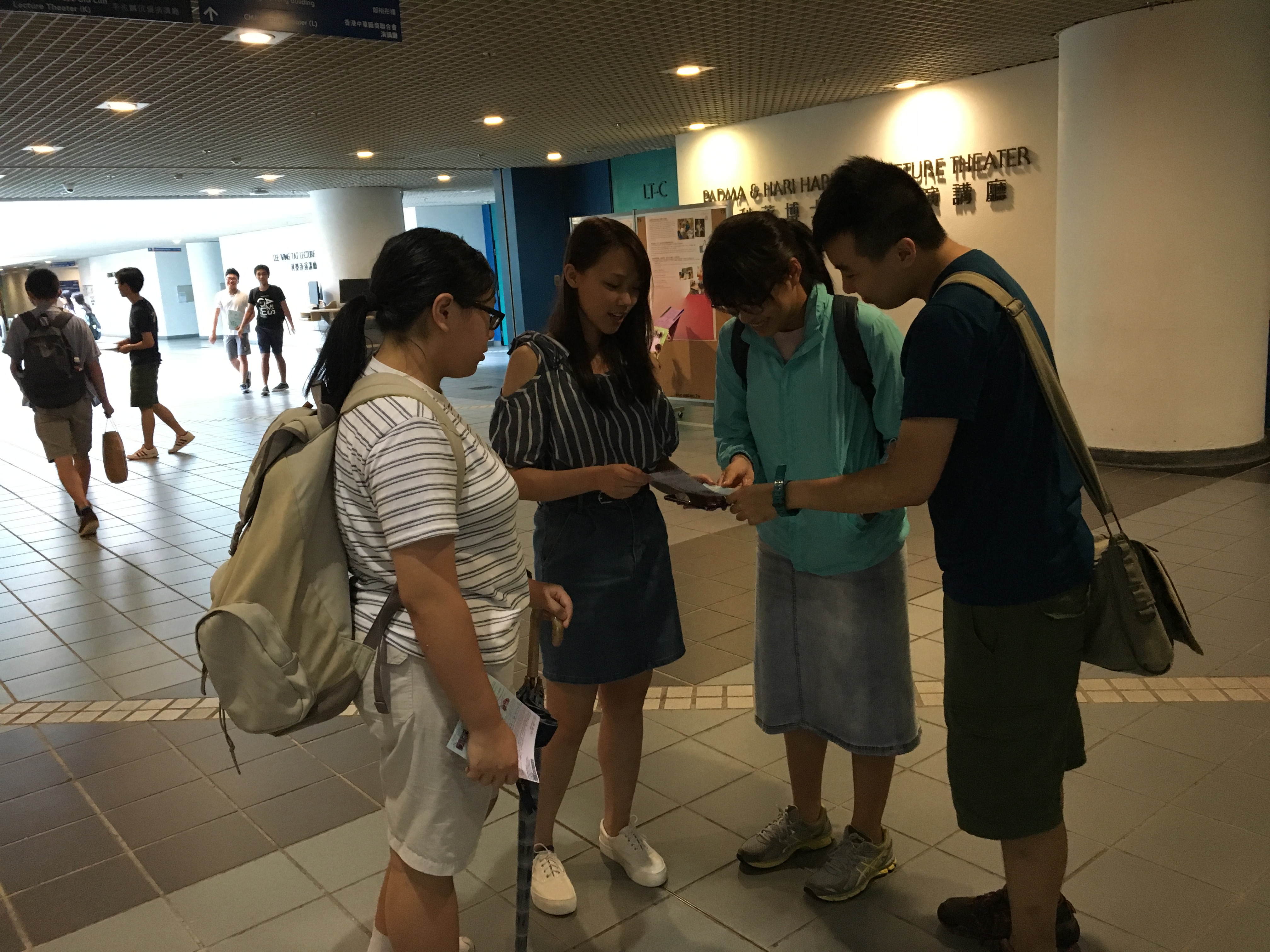 Volunteer sharing to other students about the awareness of the Psoriatic