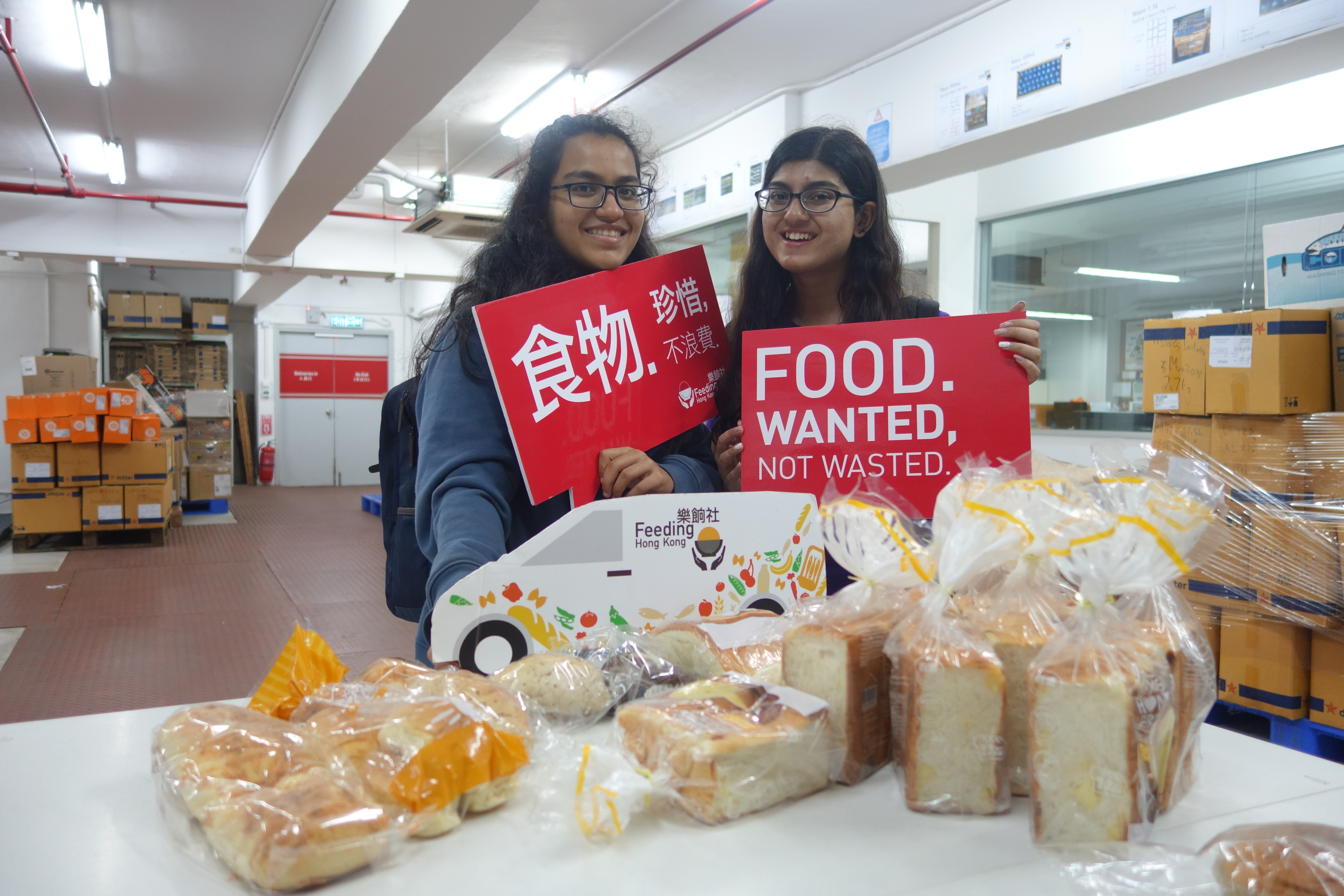 Volunteers were grateful that they saved so much bread!
