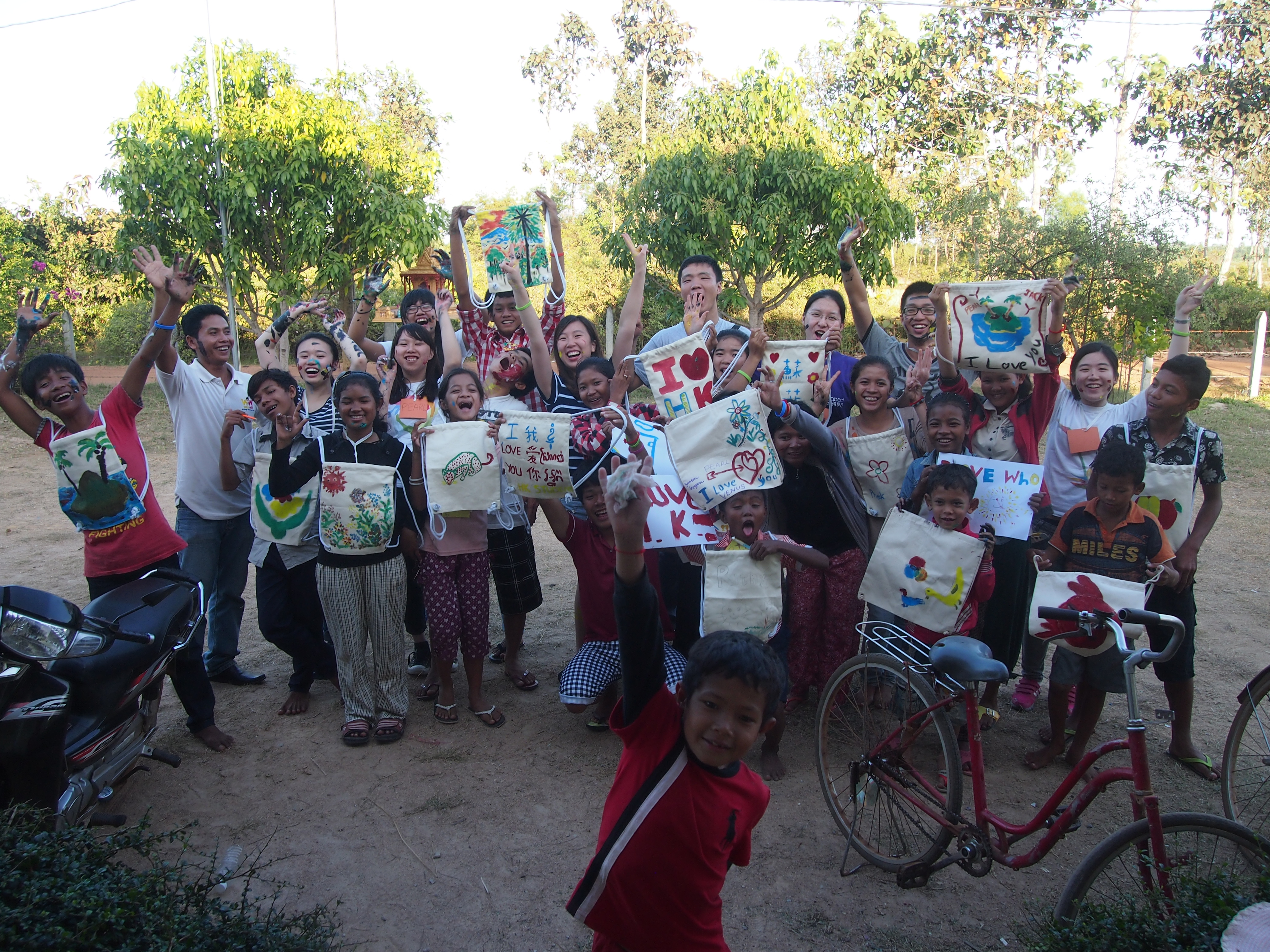 We love our colorful tote bags!