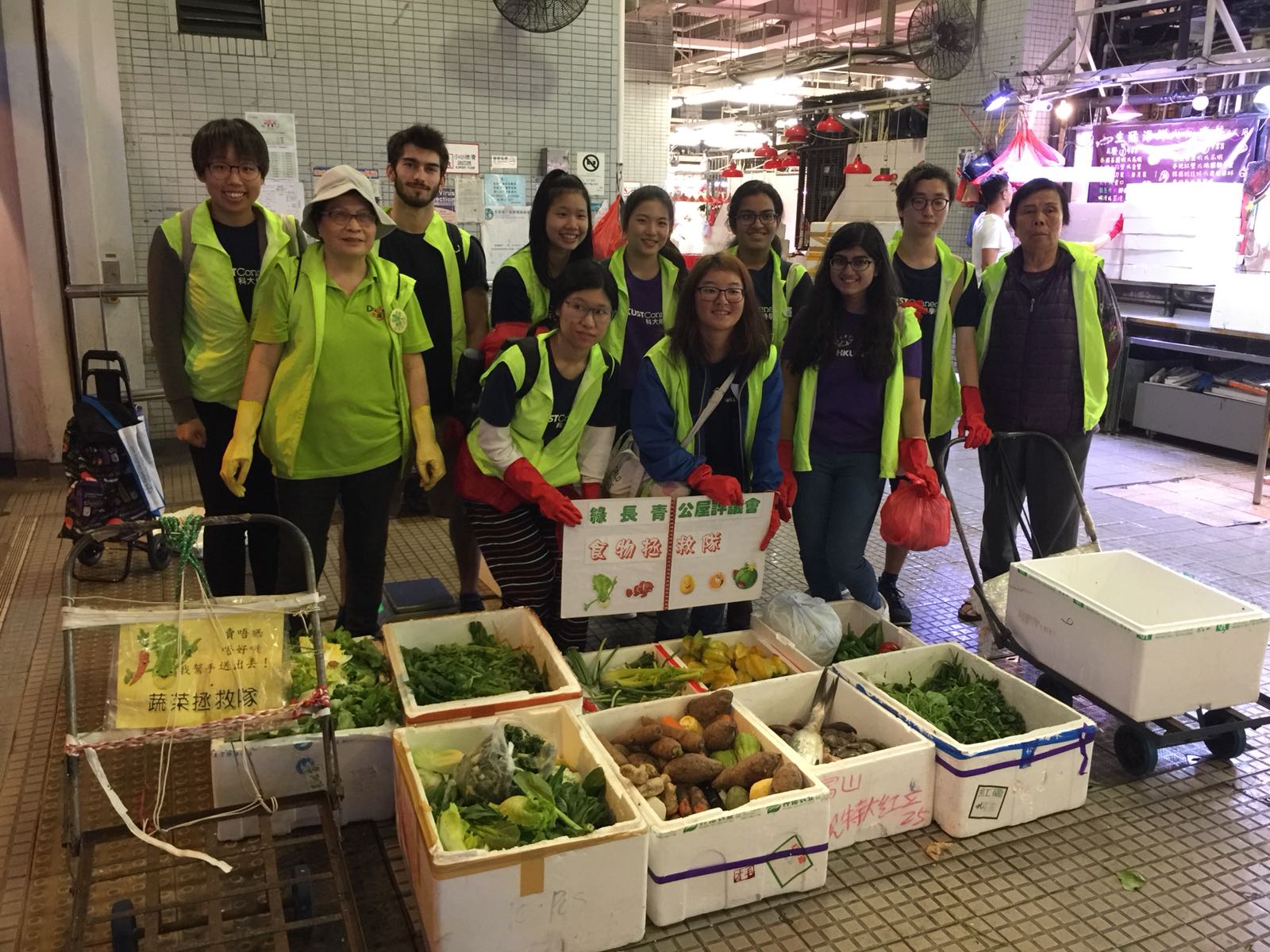 The needy will receive those unsold fresh vegetables.