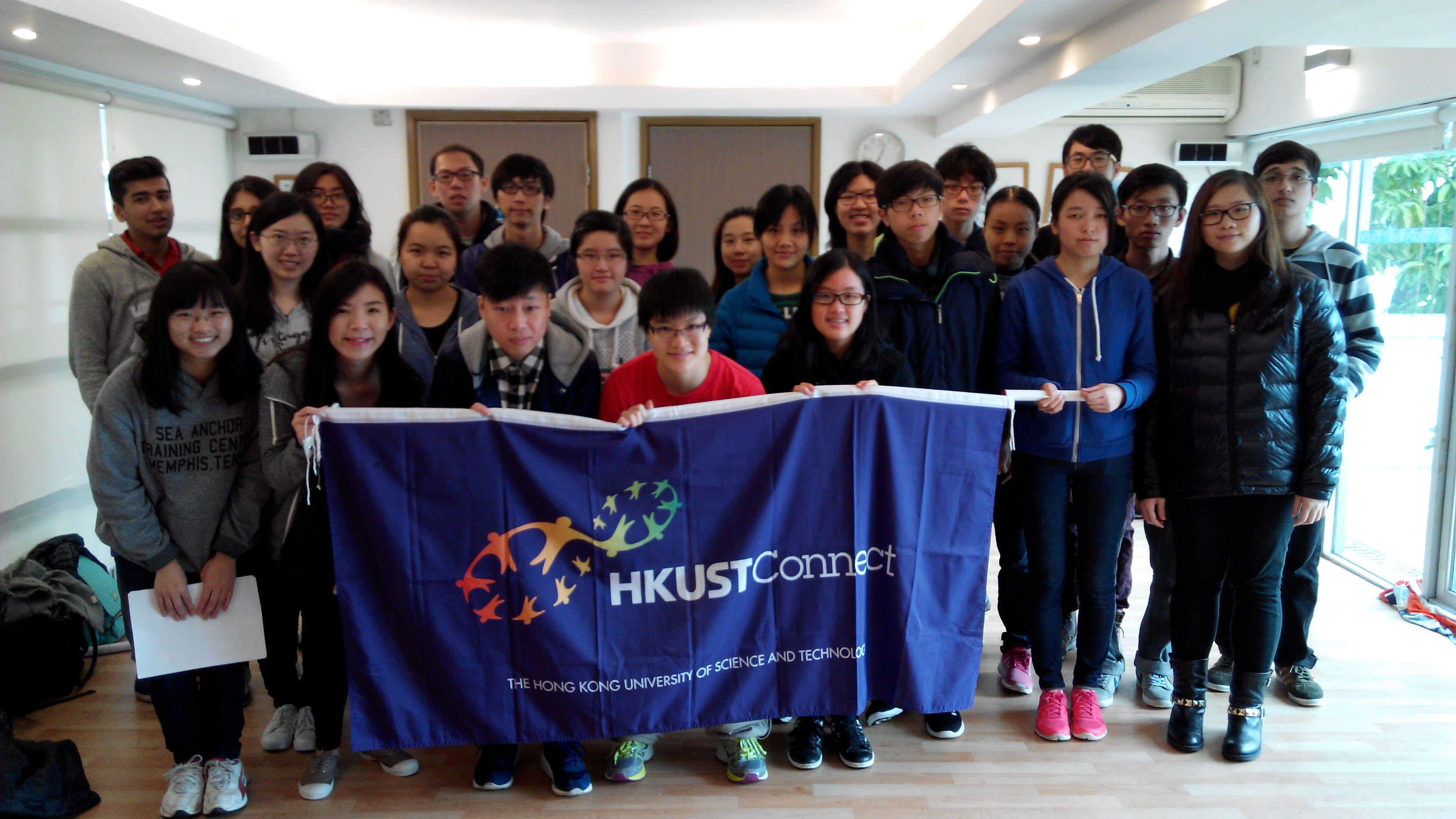 Taking a group photo at the end of the service