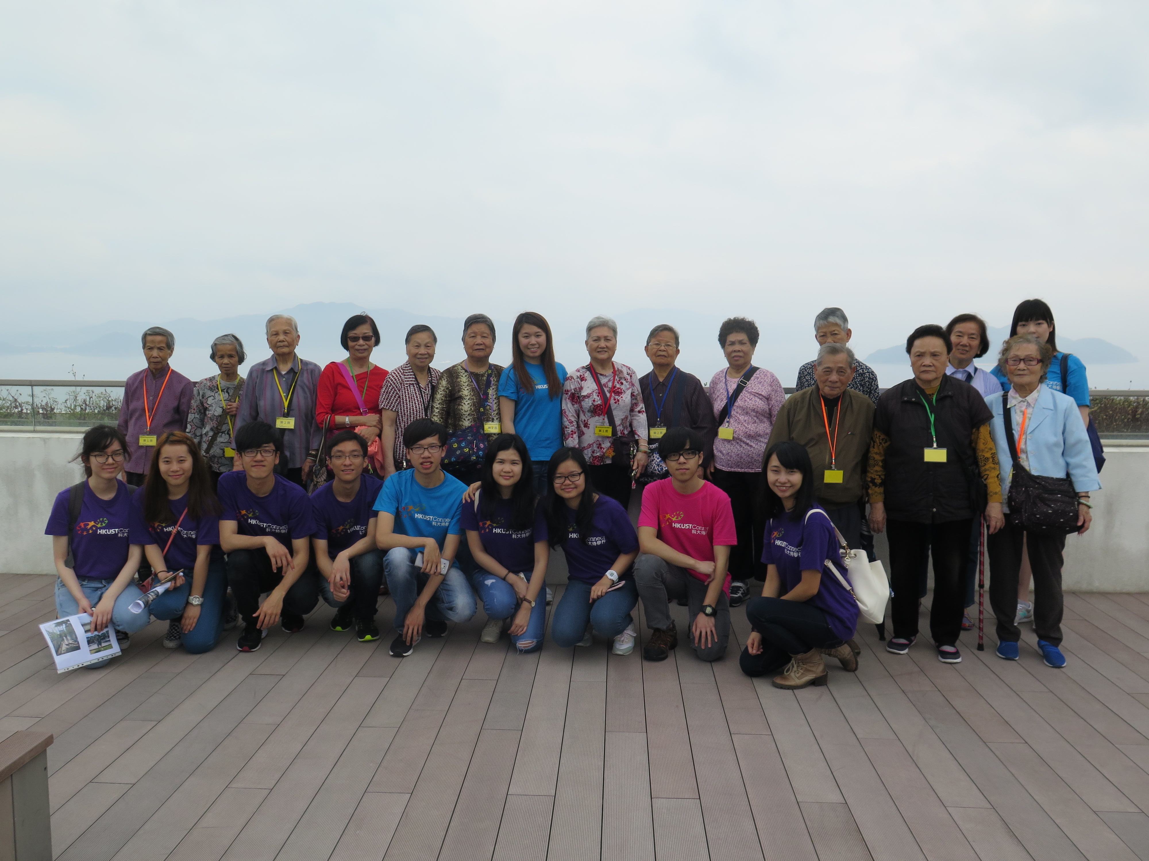 Connect ACE posed for a group photo with the elderly participants