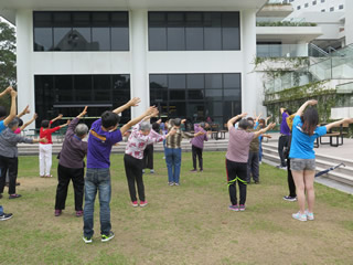 Exercising at HKUST