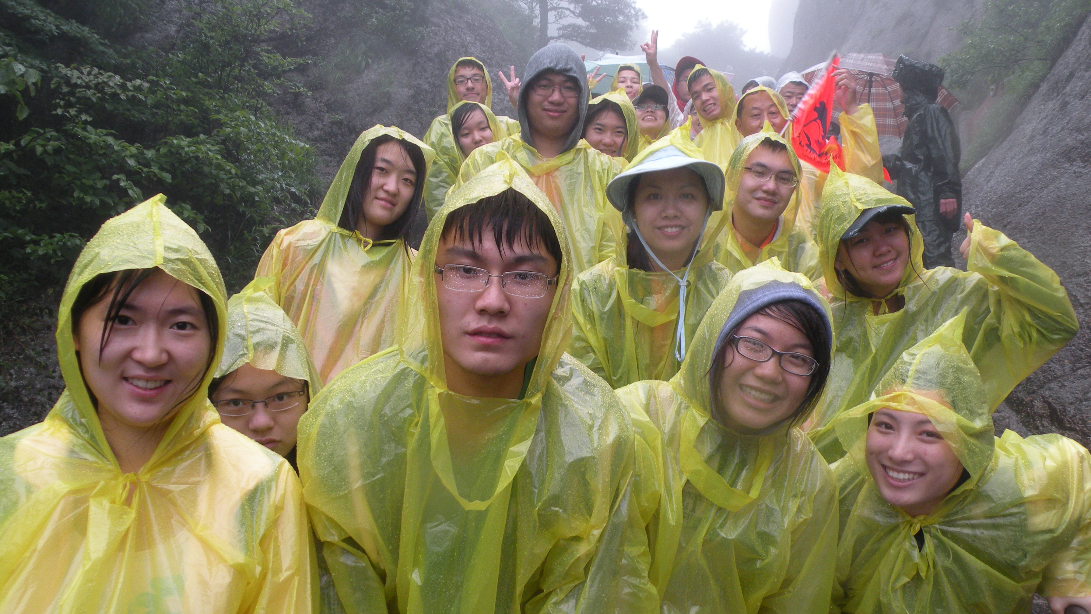 Despite the heavy rain, we had a great time on Huangshan!