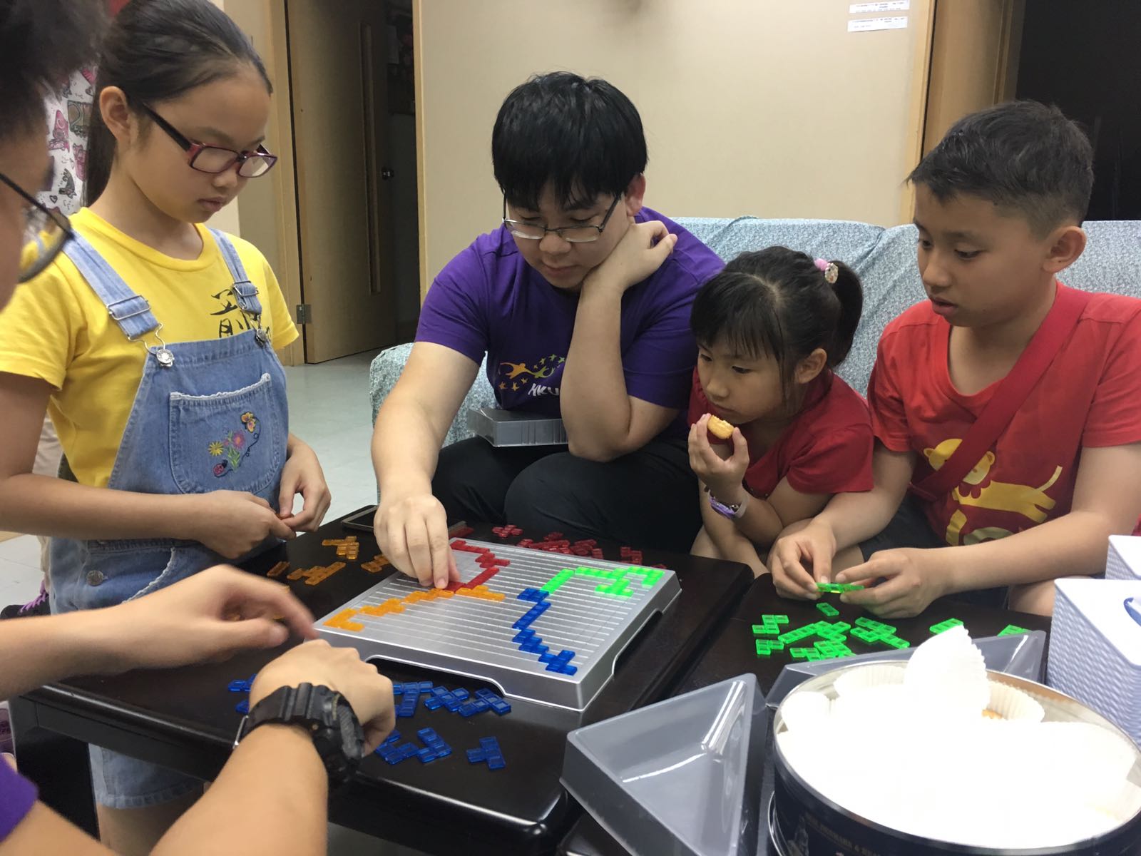 Playing together with toys