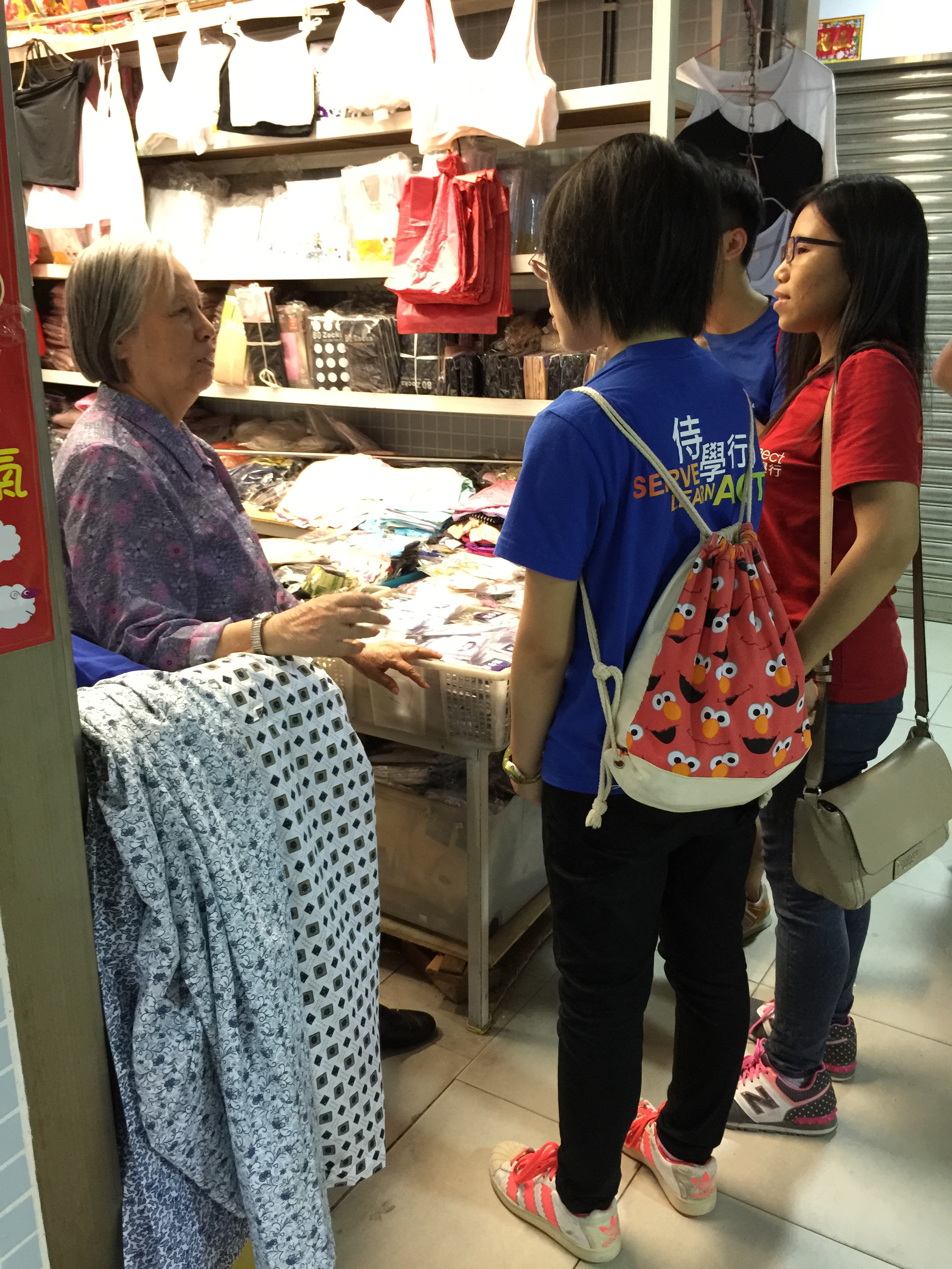 An interview with a shop owner in Iao Hon Market, Macau