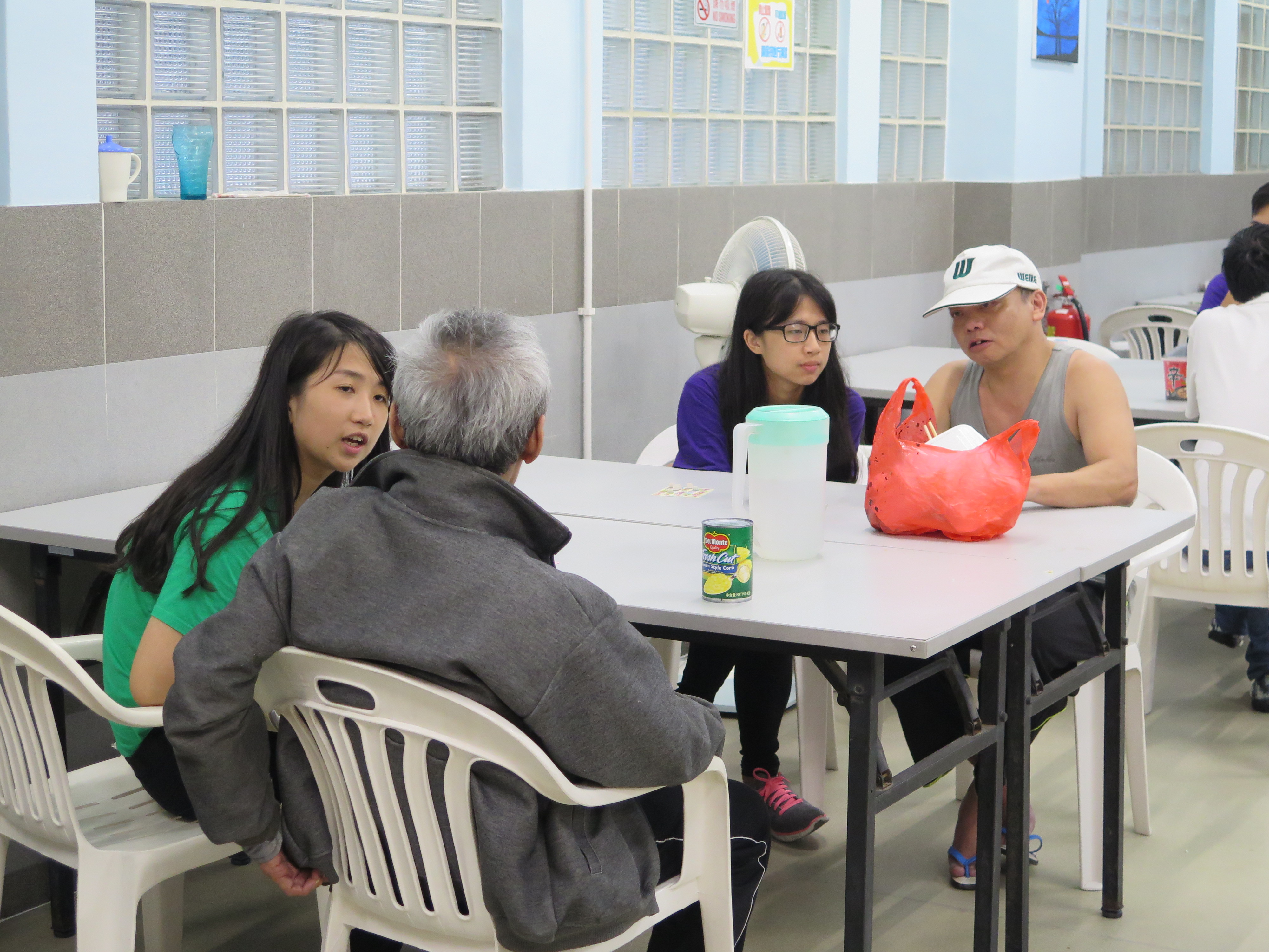 Visiting the homeless in Macau