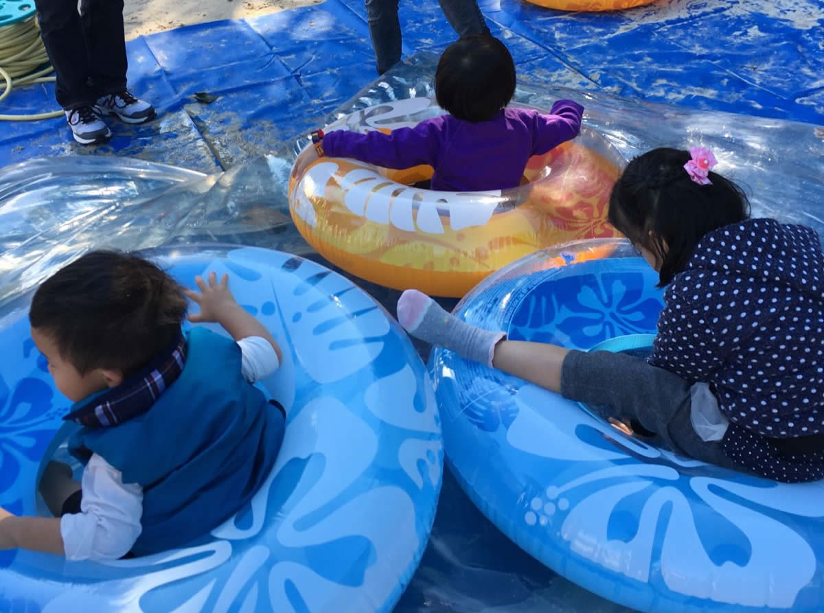 Kids enjoying the game together