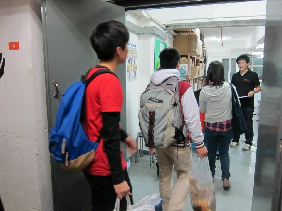 Bread runners coming in with bagfuls of bread