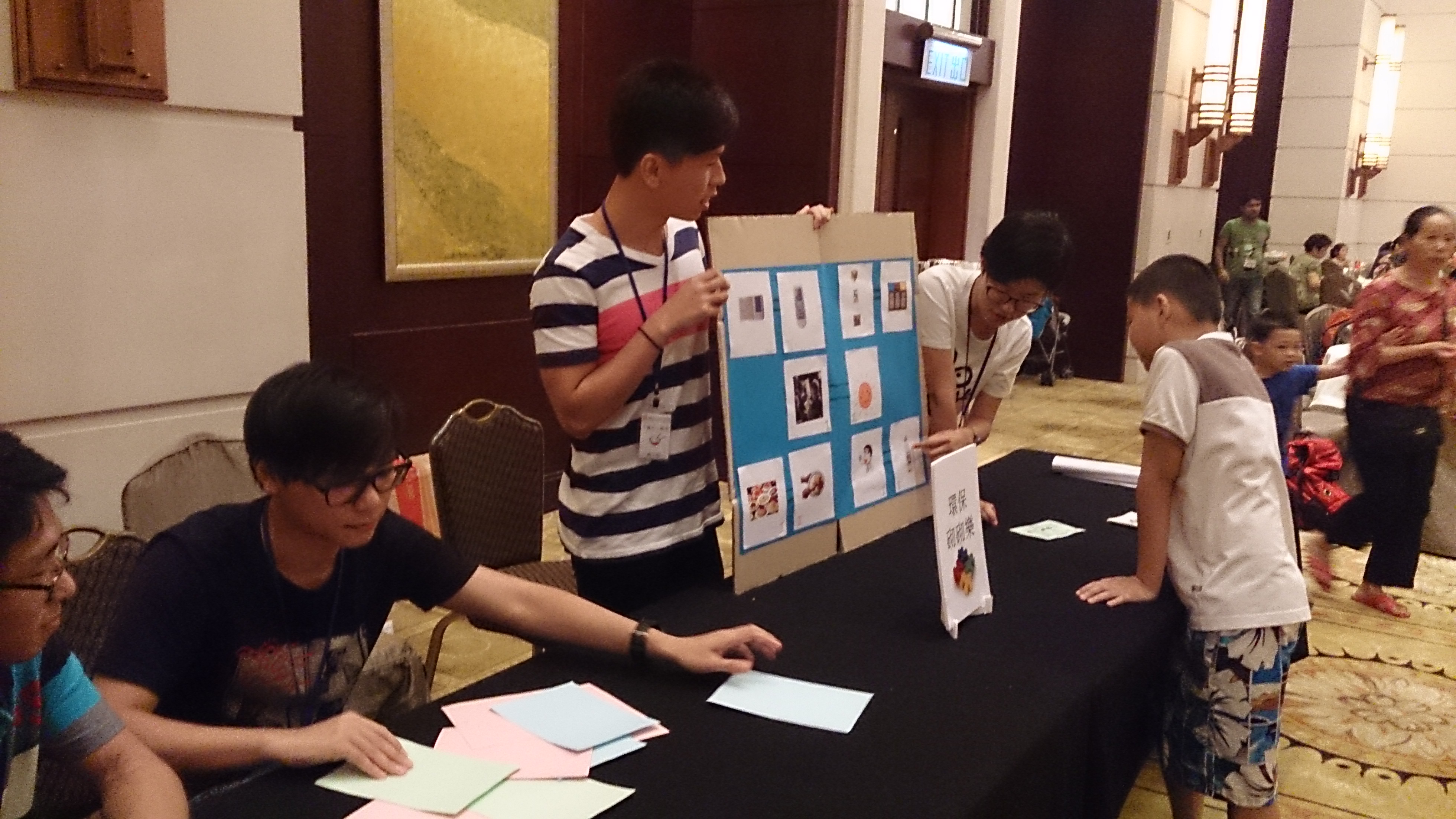 Our volunteers organizing games for the kids