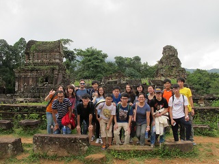 Sightseeing at My Son Sanctuary after completion of the house building project