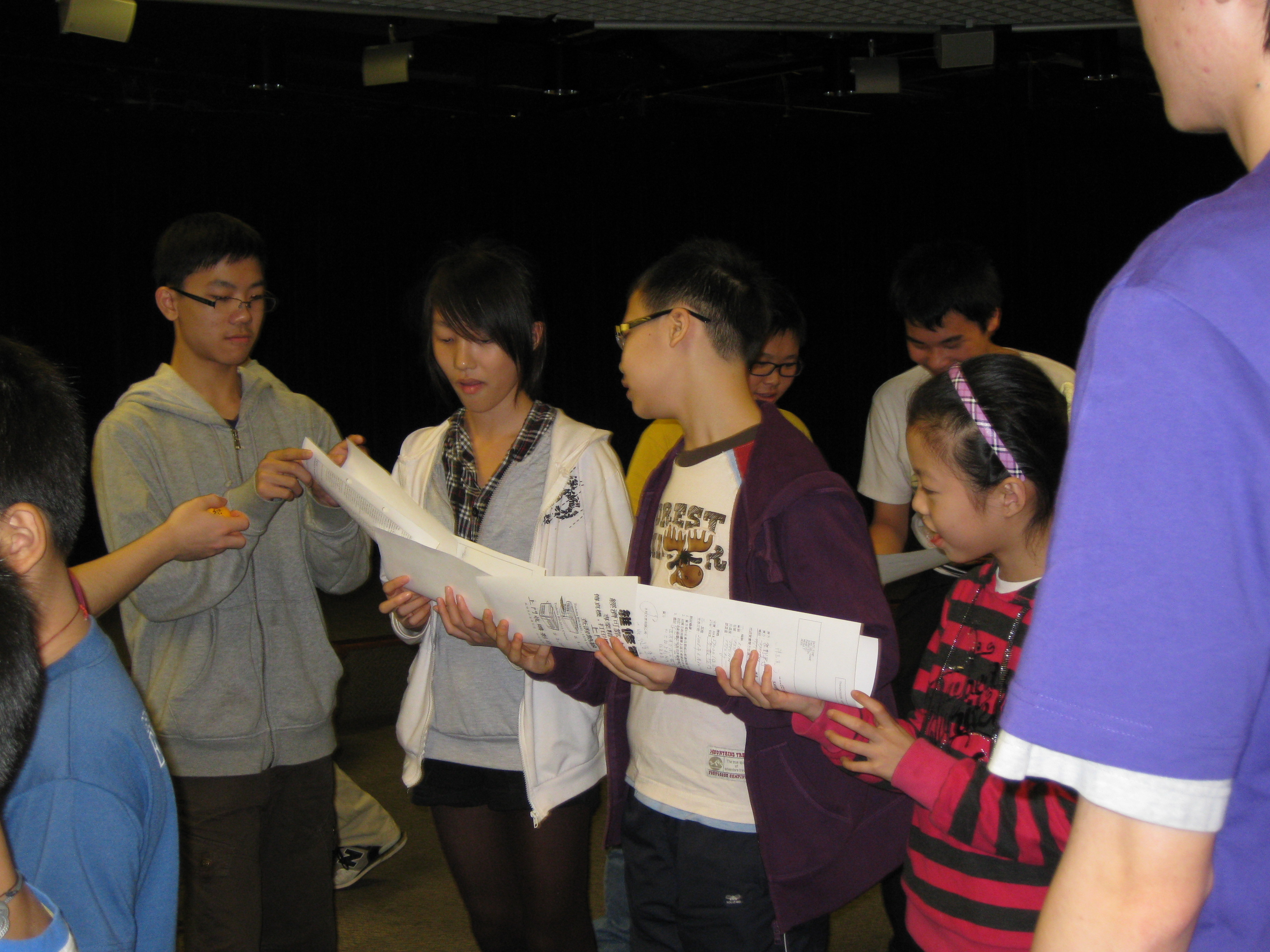 Children enjoying the ice breaking games