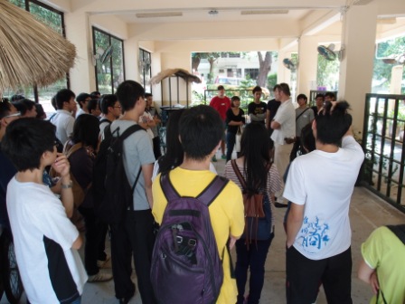 Students being introduced to Crossroads