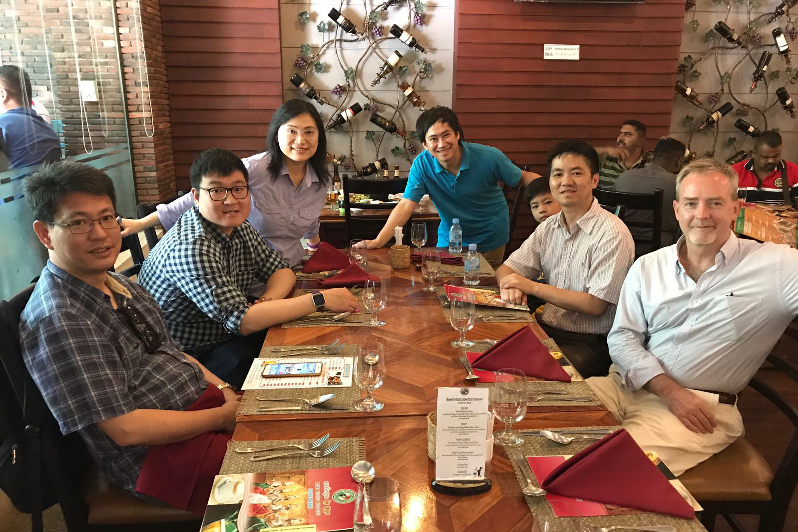 From L to R: Prof Chris Chao, Prof Edwin Tso, Ms Helen Wong, Prof Ben Chan, Prof Fan Zhiyong, and Prof Davis Bookhart