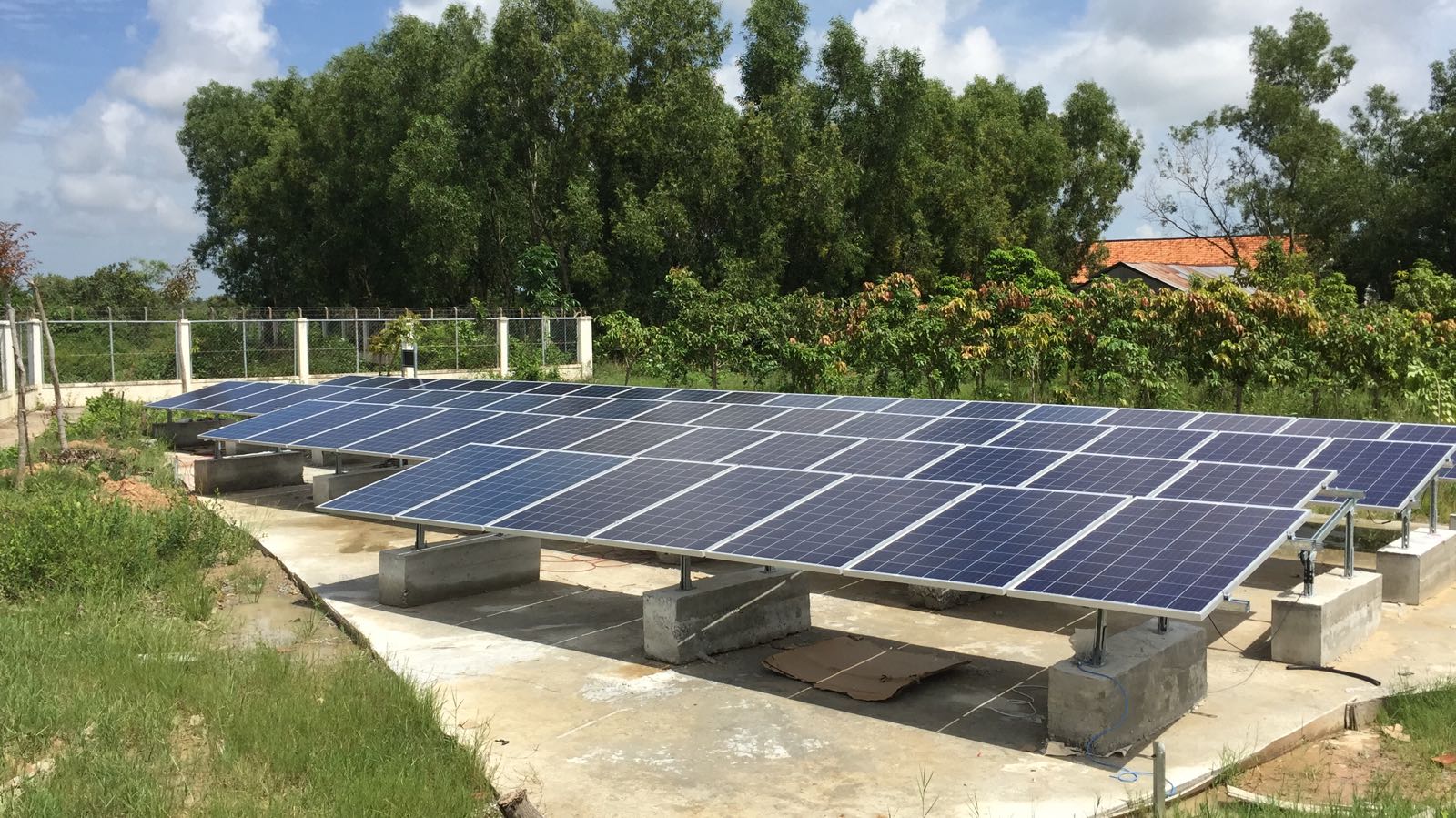 Solar panels at Wat Opot