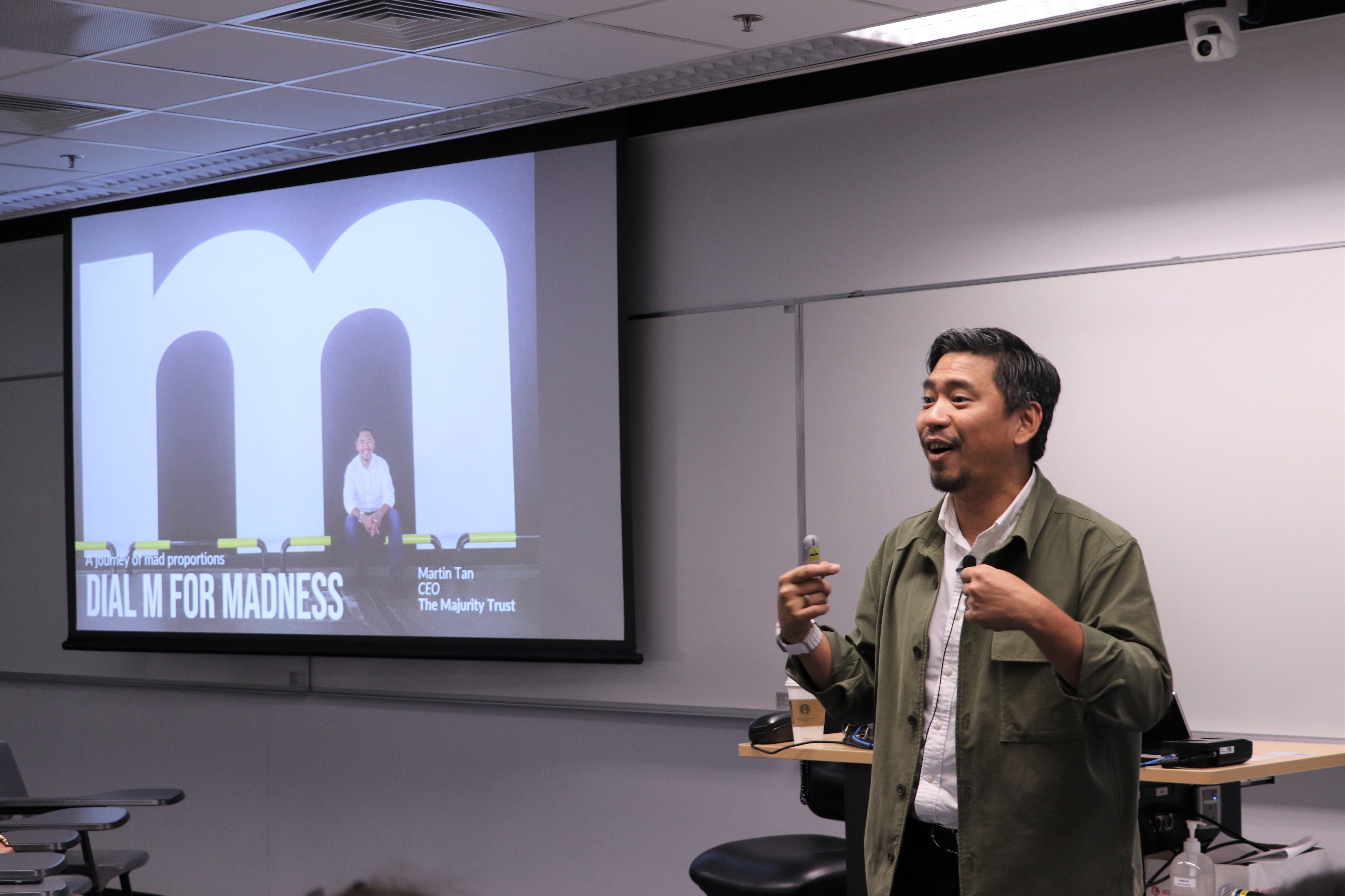 Martin sharing his stories.