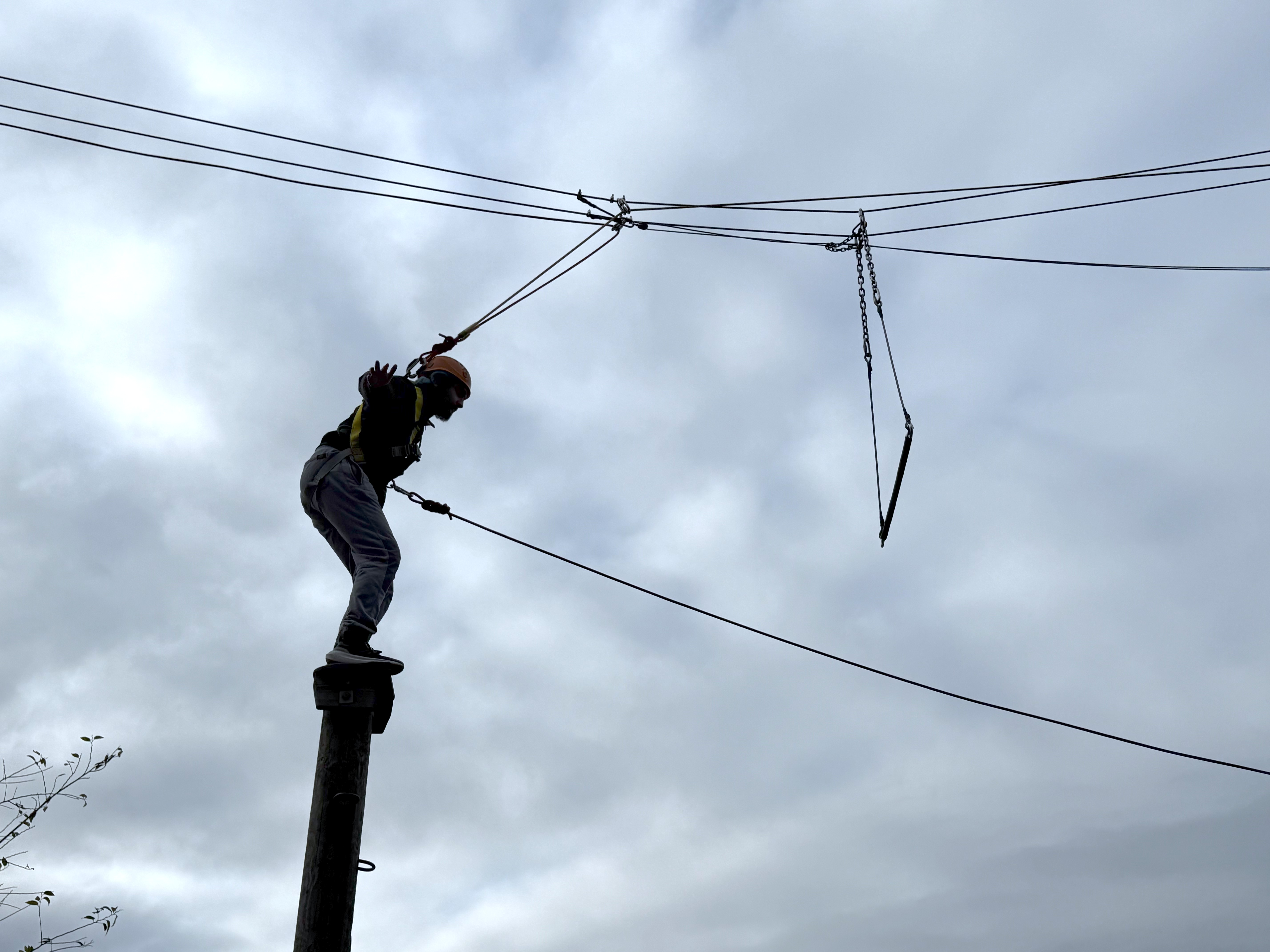 Taking the leap to reach the challenge suspended in the air