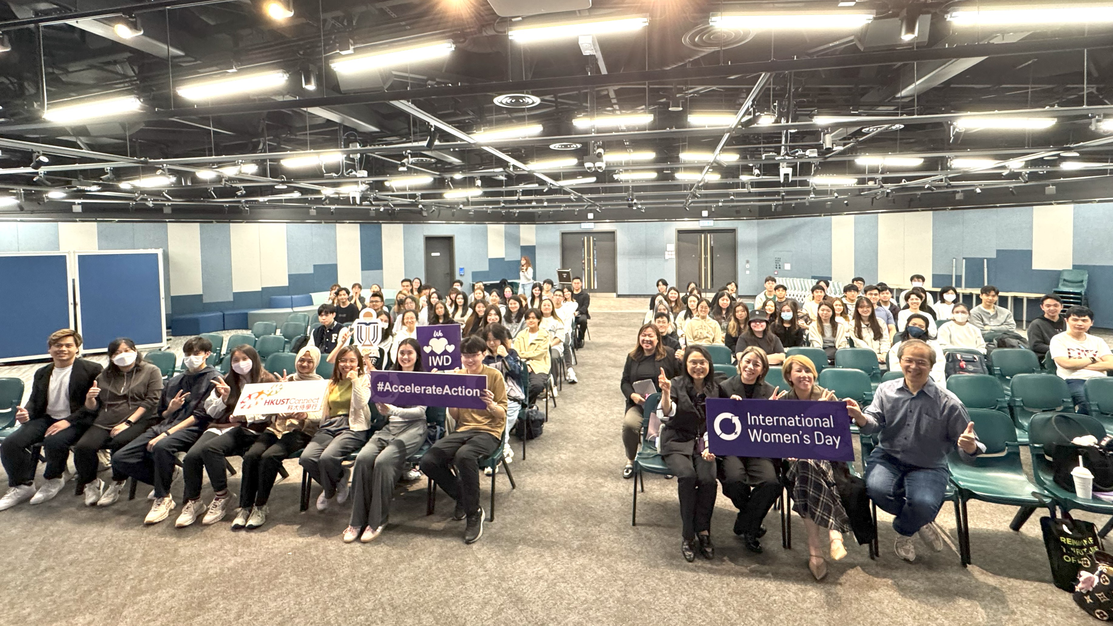 A diverse group of 90 students from various schools gathered to learn about strategies for promoting positive aging