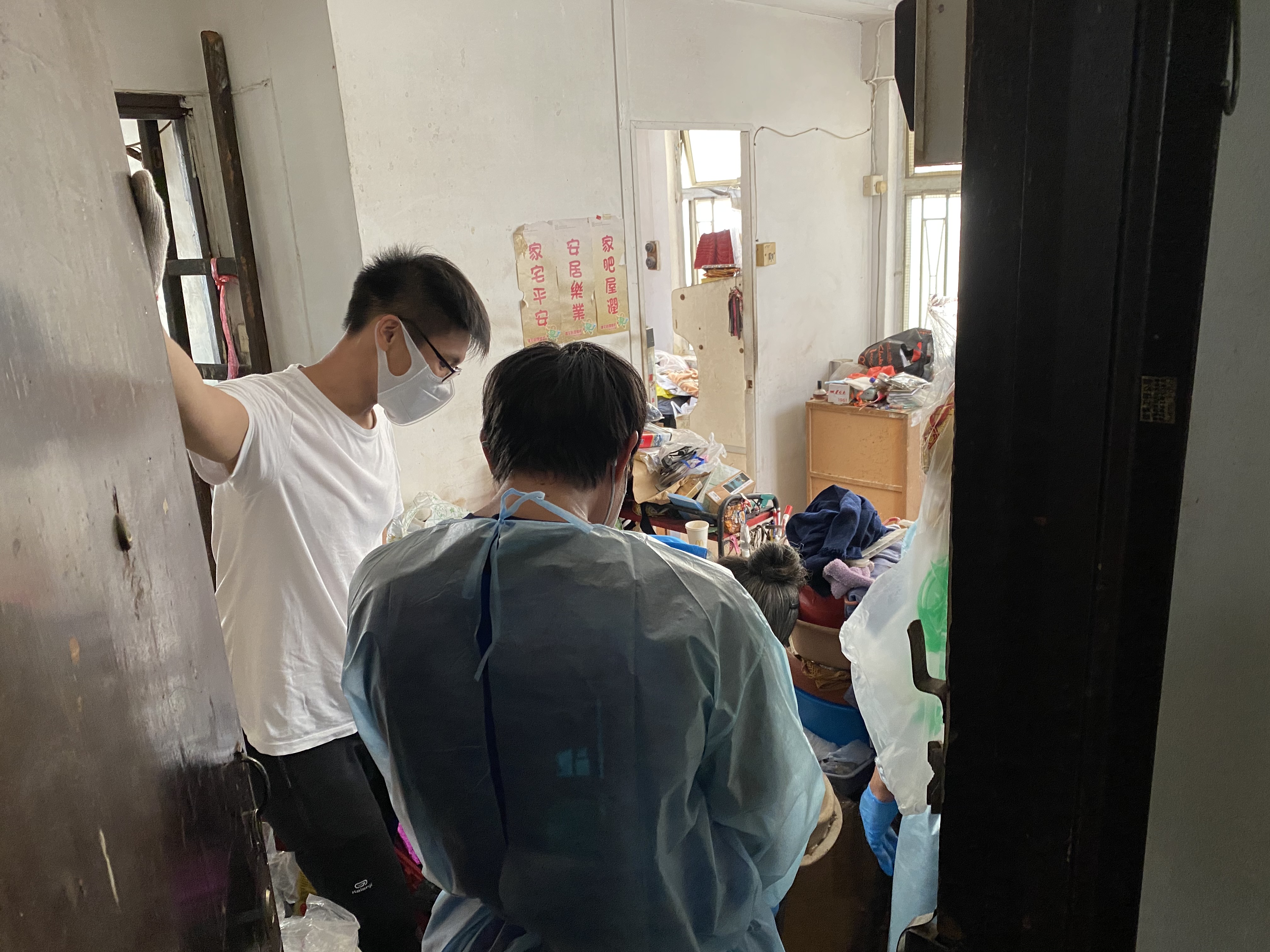 Volunteer helping a person with Hoarding Behaviours