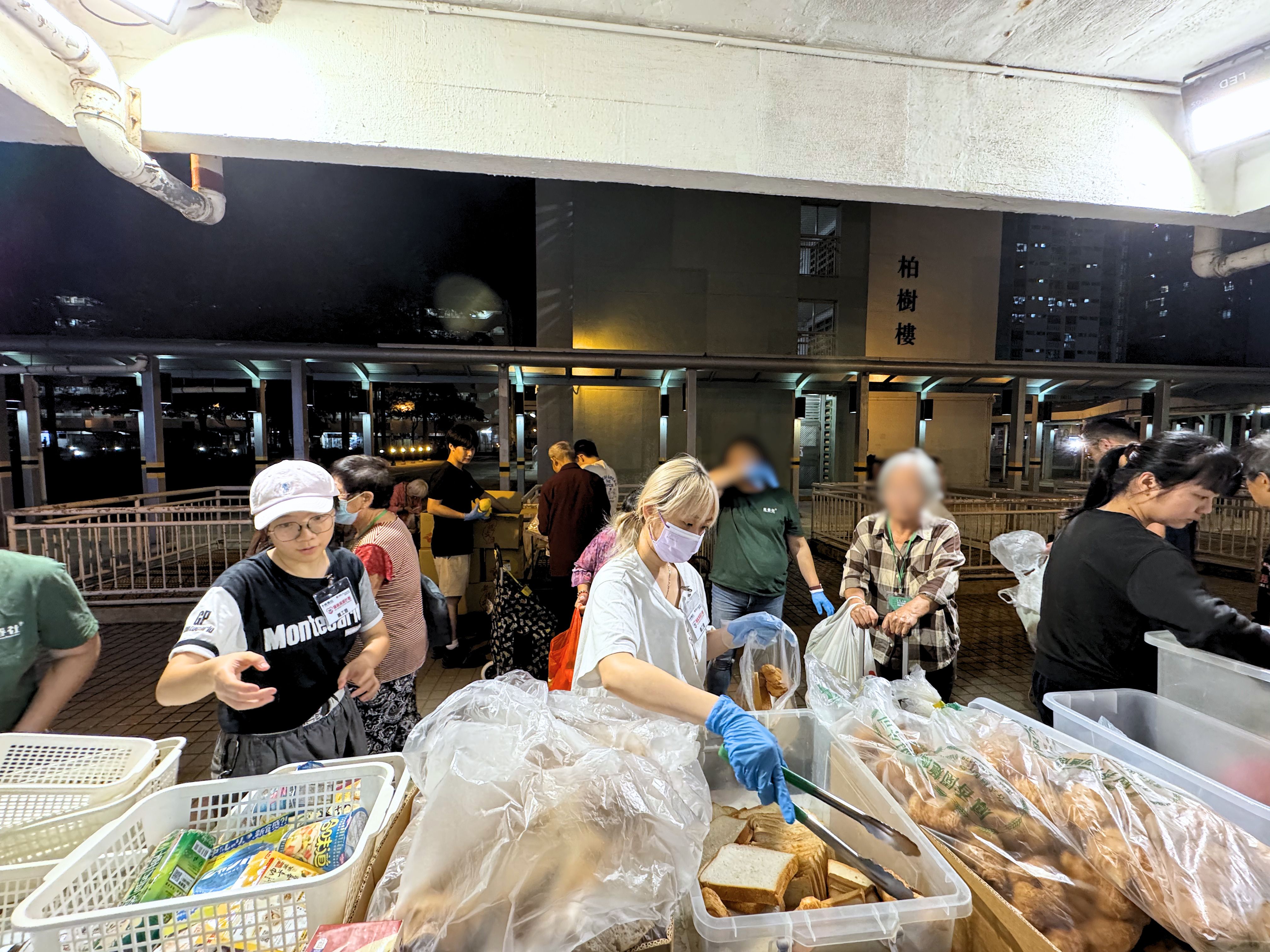 Sharing food with families in need