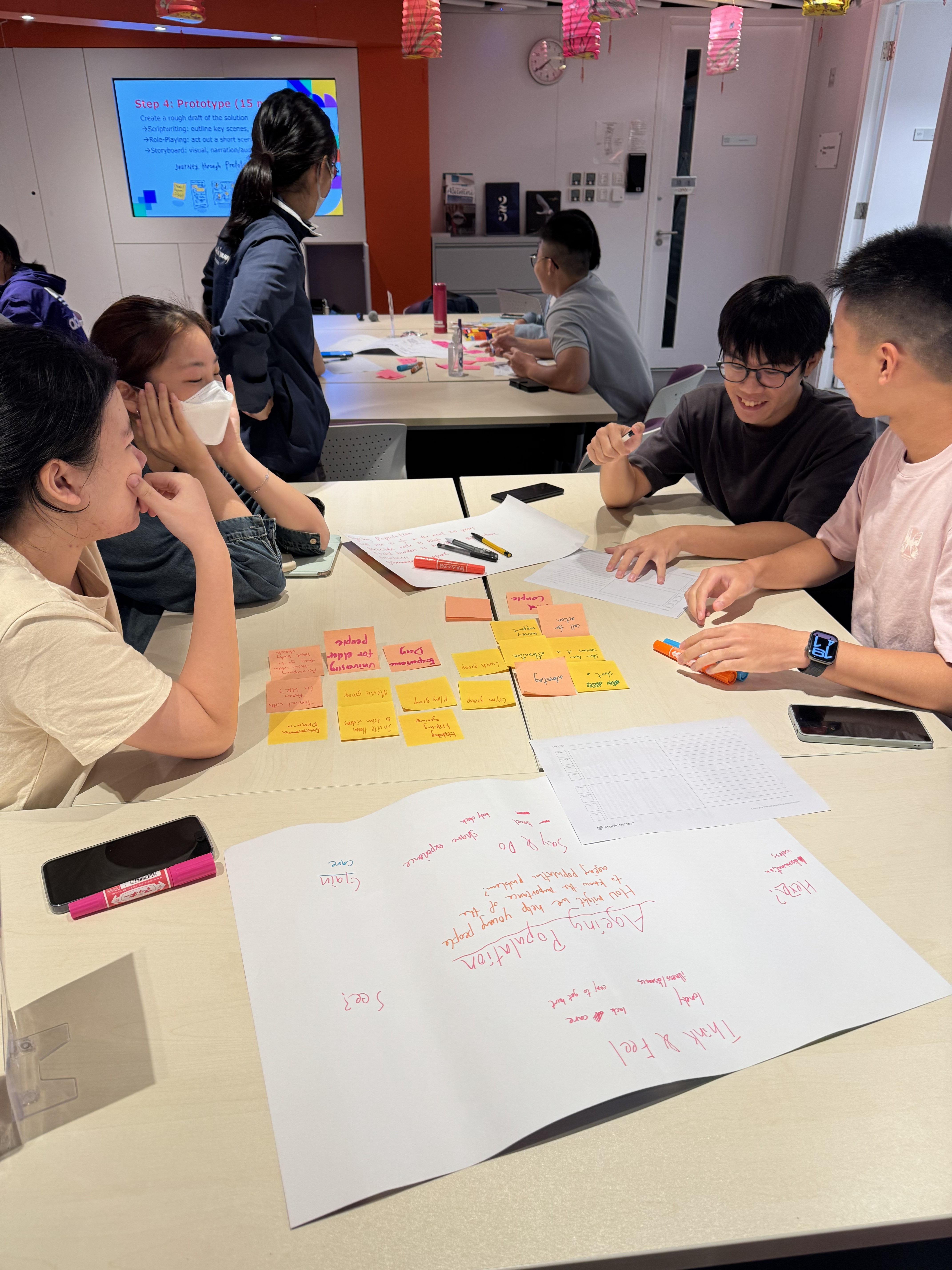 Participants learning about social issues during a workshop