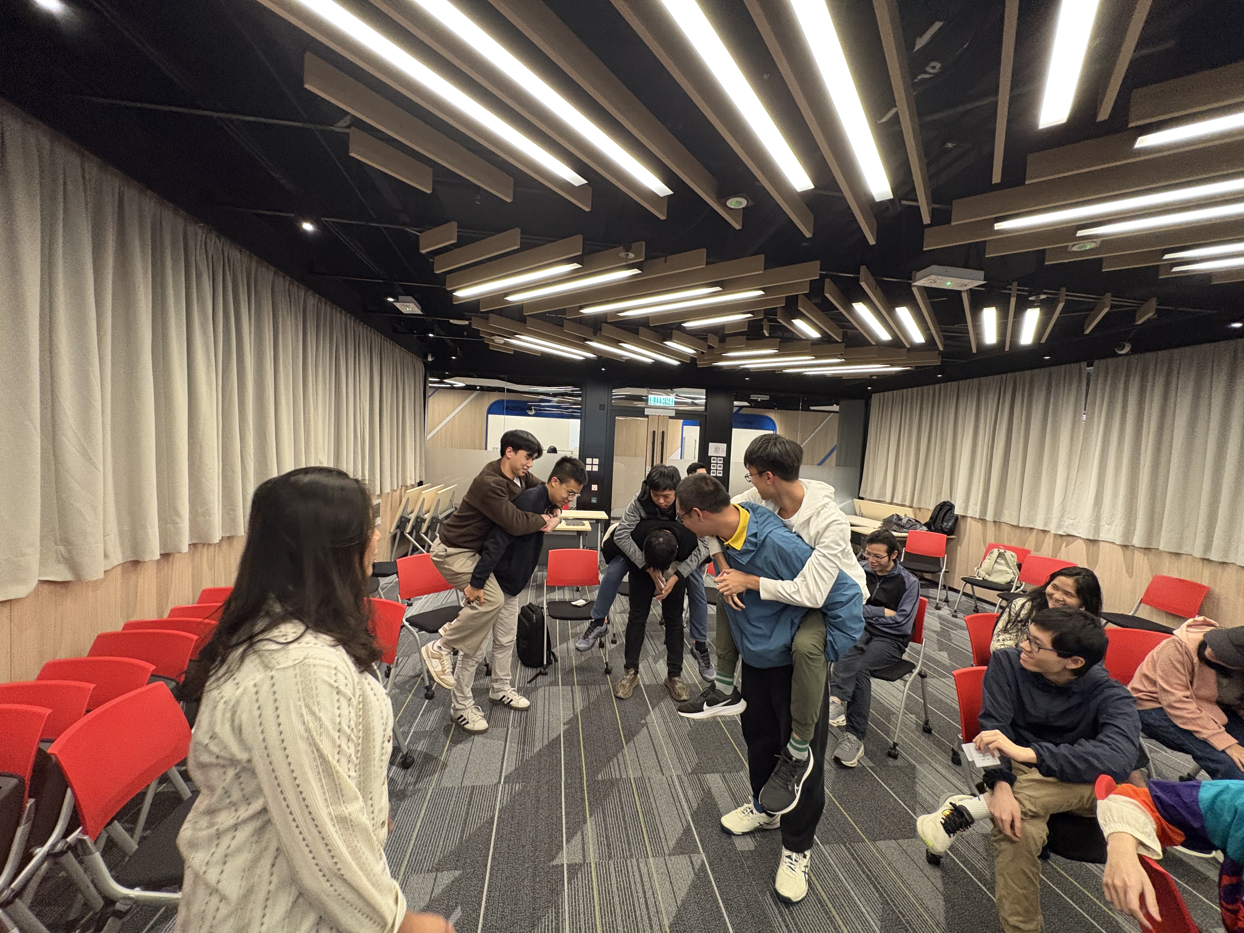 Students experiencing different scenarios during the simulation