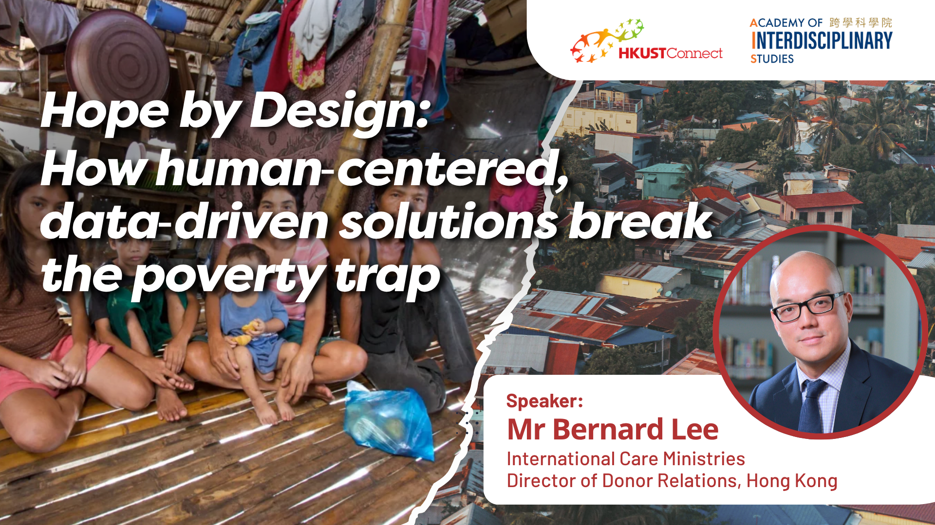 Poster of Talk 'Hope by Design: How human-centered, data-driven solutions break the poverty trap