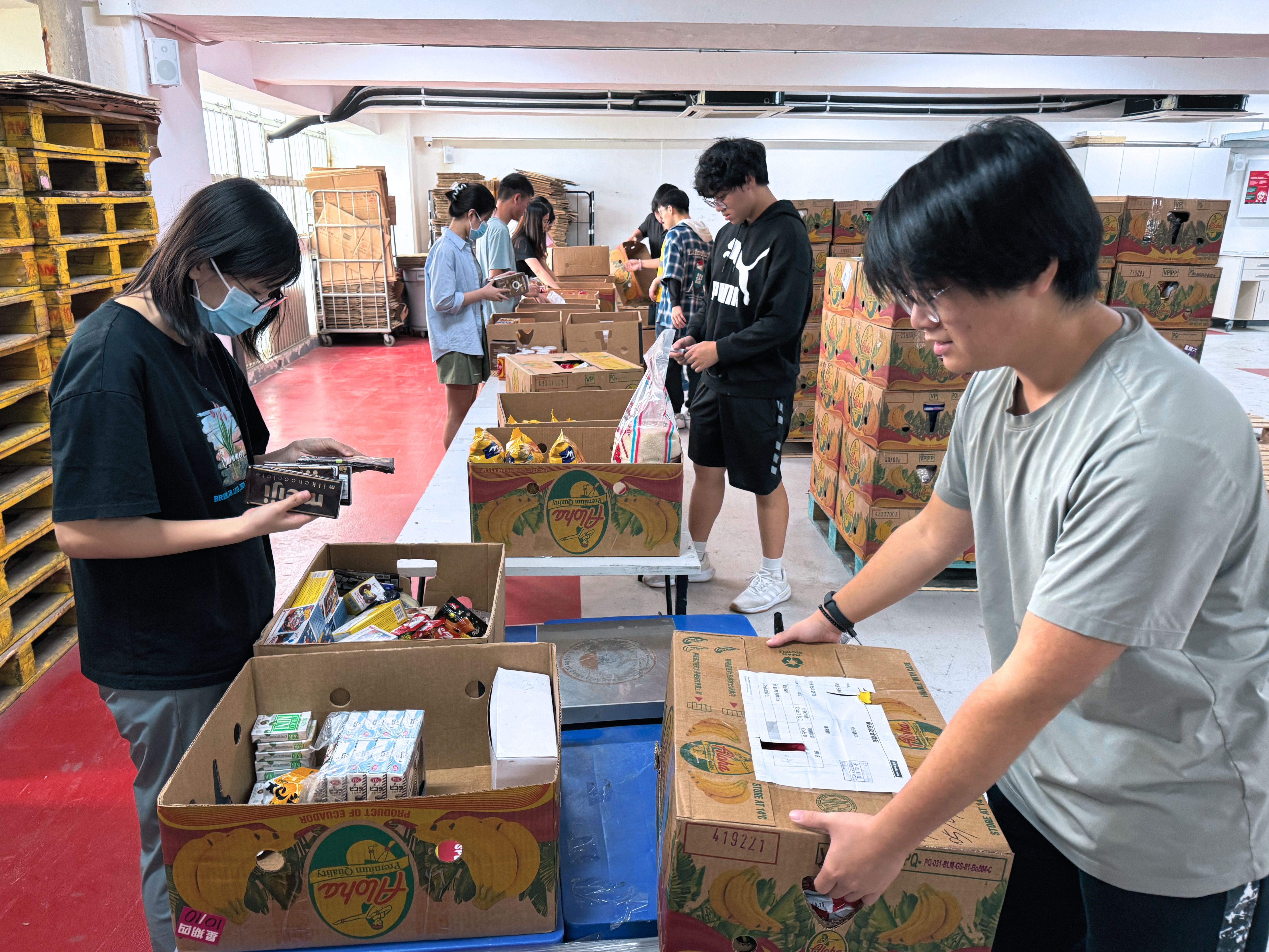 Volunteer Food Packing