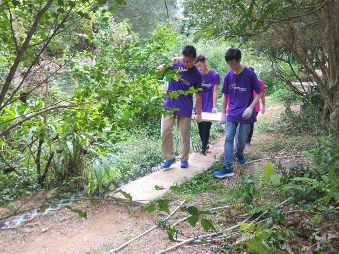 Volunteers helping to improve the environment of the Reserve