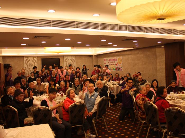A group photo of all elders, staff and volunteers