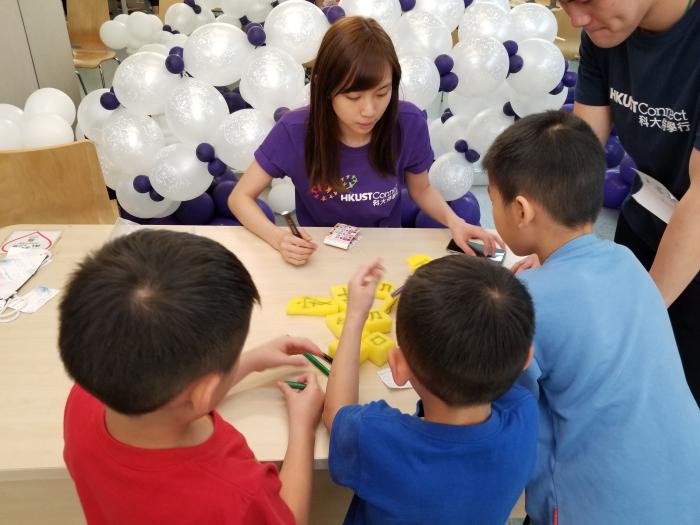 Volunteer leading a game