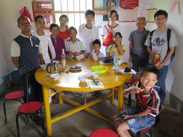 Volunteers had a good time with the villagers
