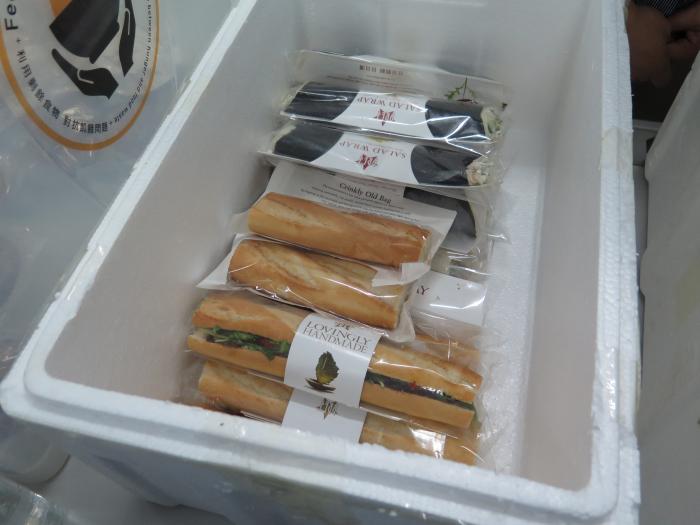 Bread collected for the needy