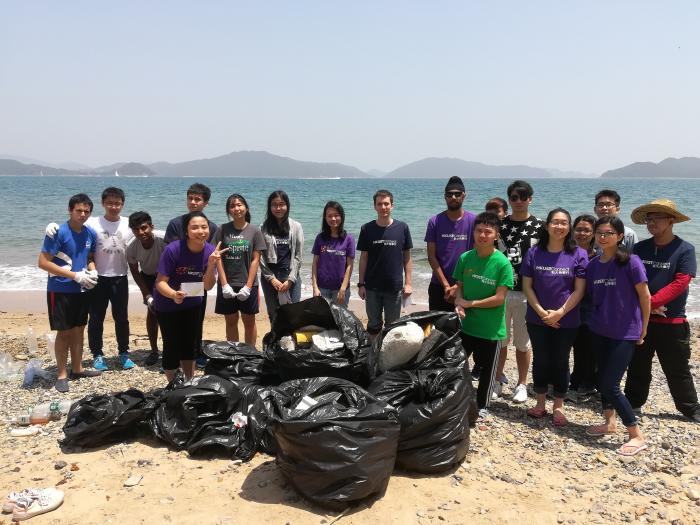 Group photo on Sai Kung Beach.
