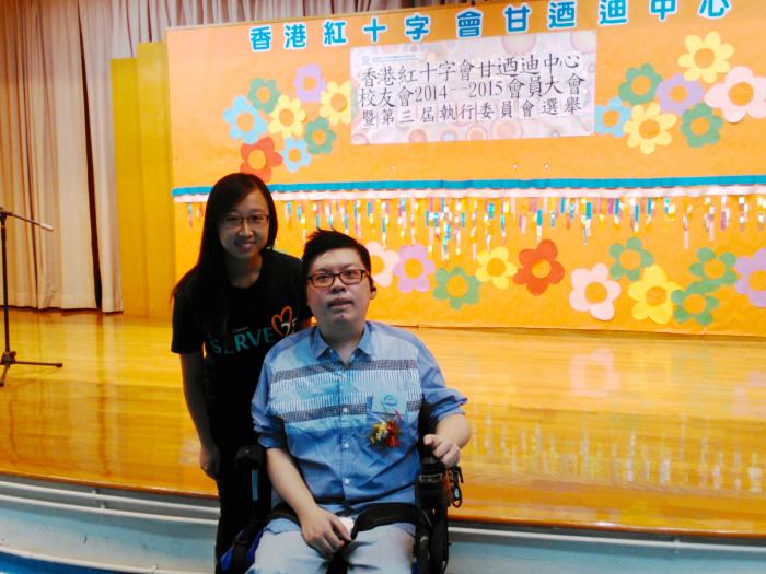 Students assisting the AGM