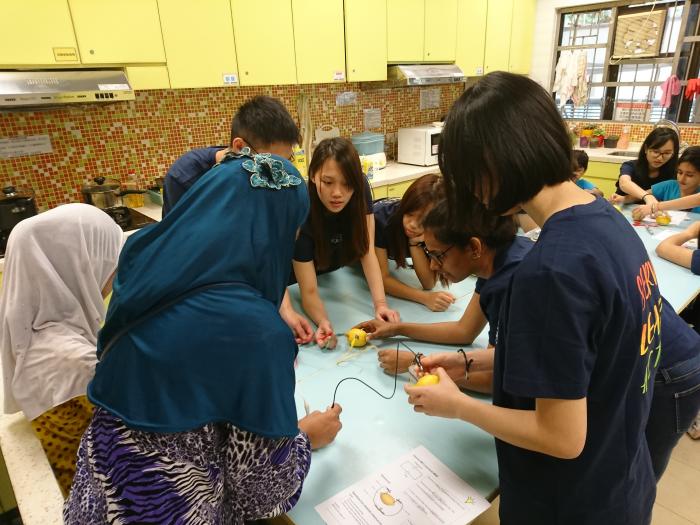 Doing experiments with students.