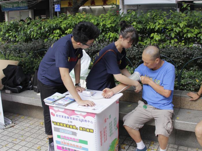 Assisting in an outreaching service in Macau