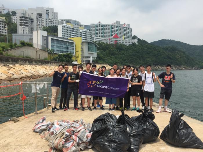 The volunteers who helped restore beauty to our campus