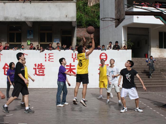 Friendly basketball match: HKUST volunteer team v.s. School teacher team