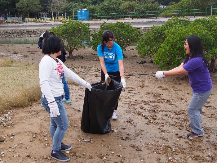 Together, we can make this river bank cleaner!