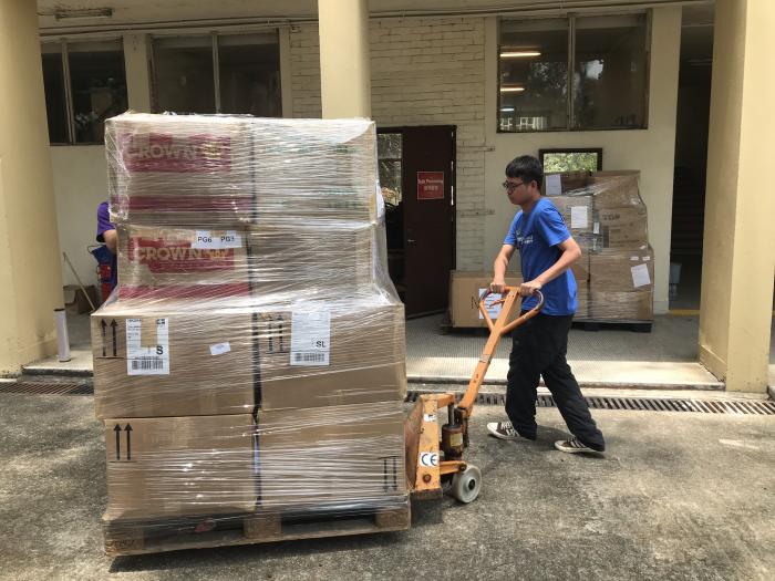 Packing and delivering goods
