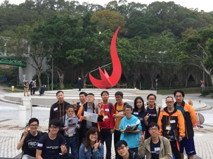 Everyone enjoying the day in HKUST